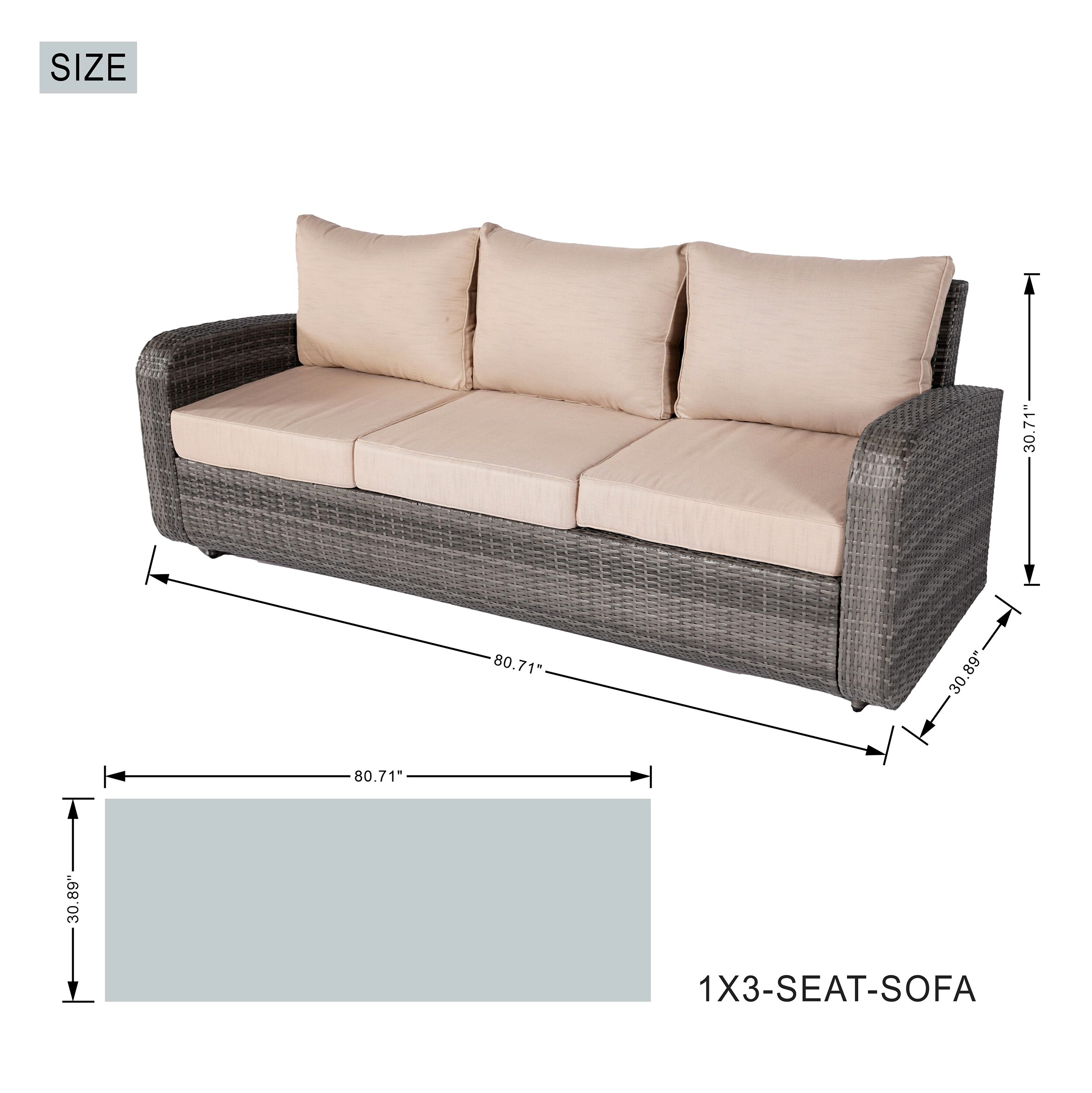 Moda Furnishings 1515-1106R-G Patio-Conversation-Sets - View #7