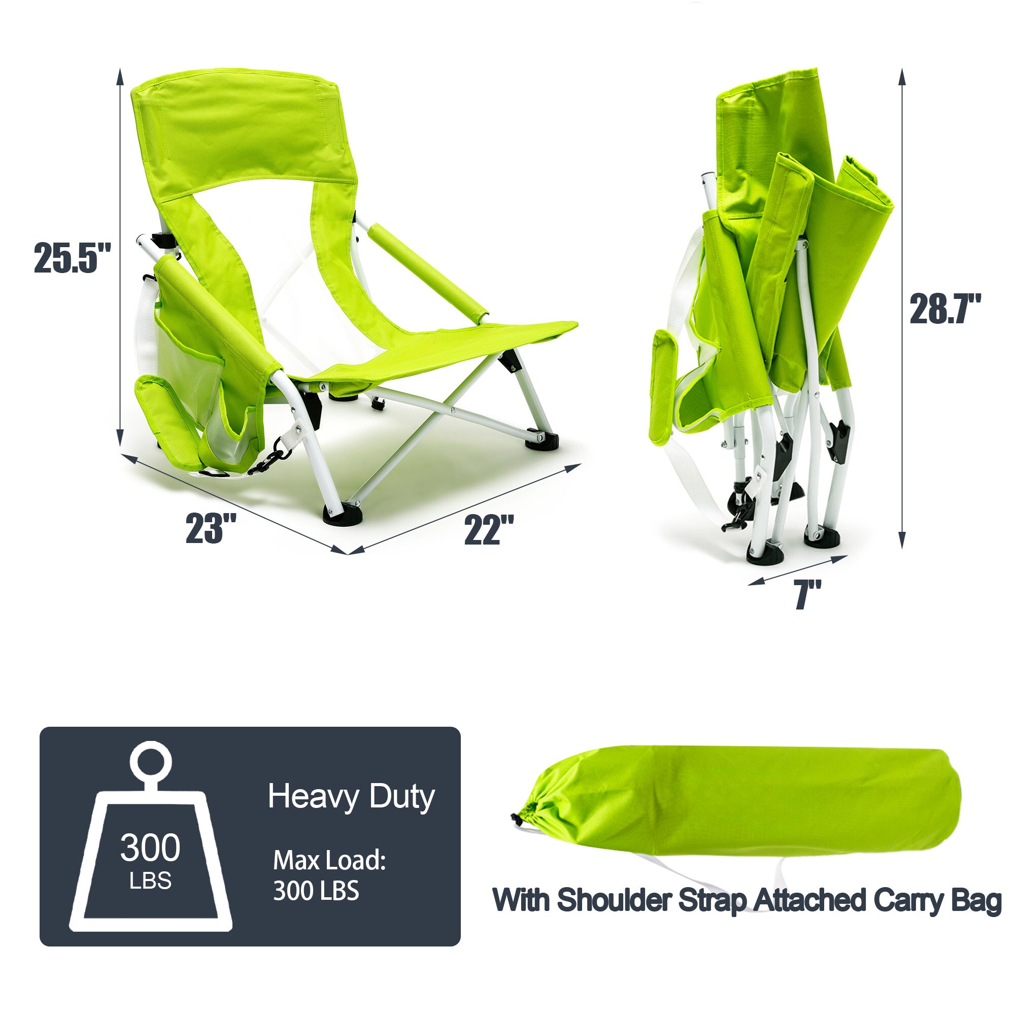 Clihome CL-P2AC2417GGN2 Beach-Camping-Chairs - View #4