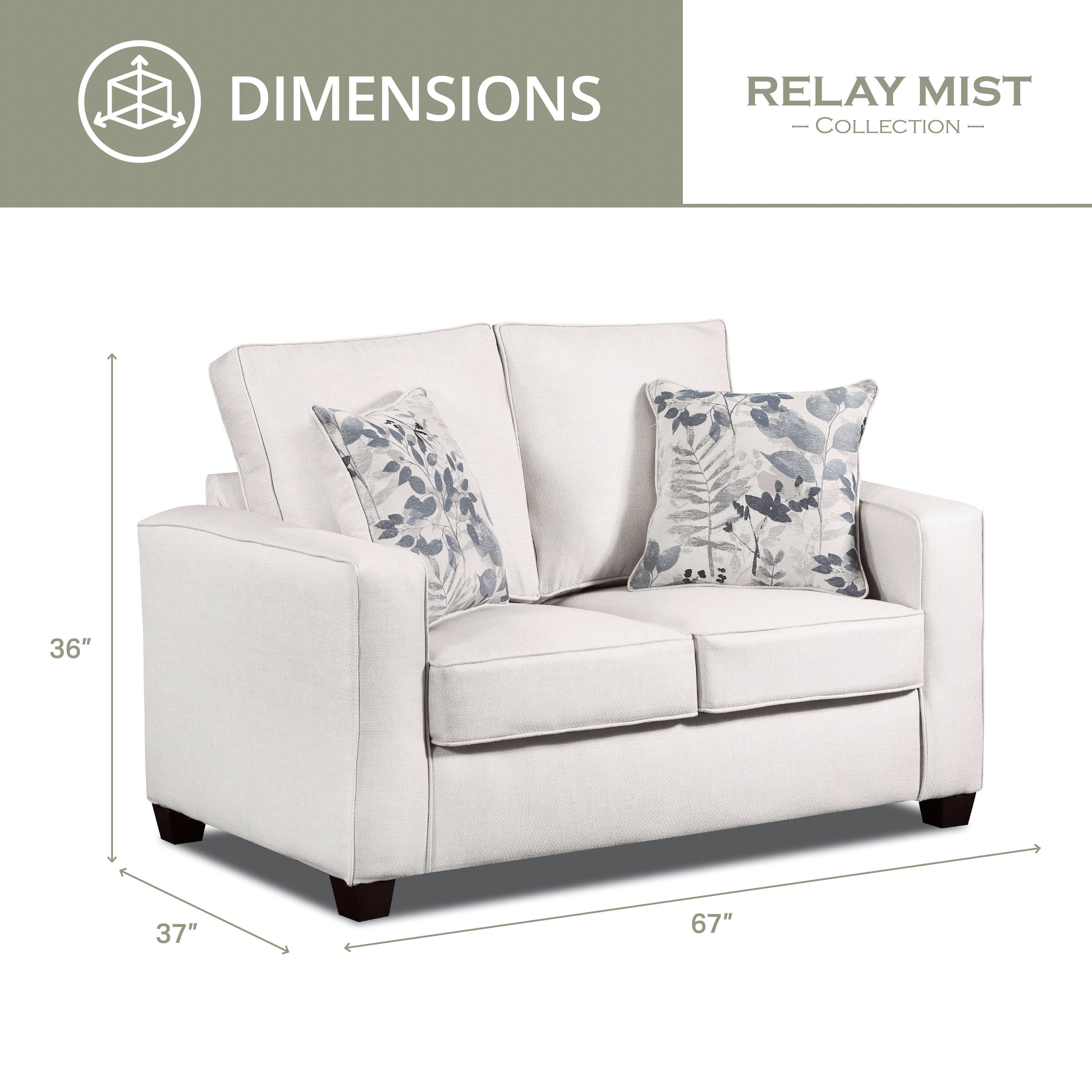 A Furniture Classics 3222-11 Sofas-Loveseats - View #3