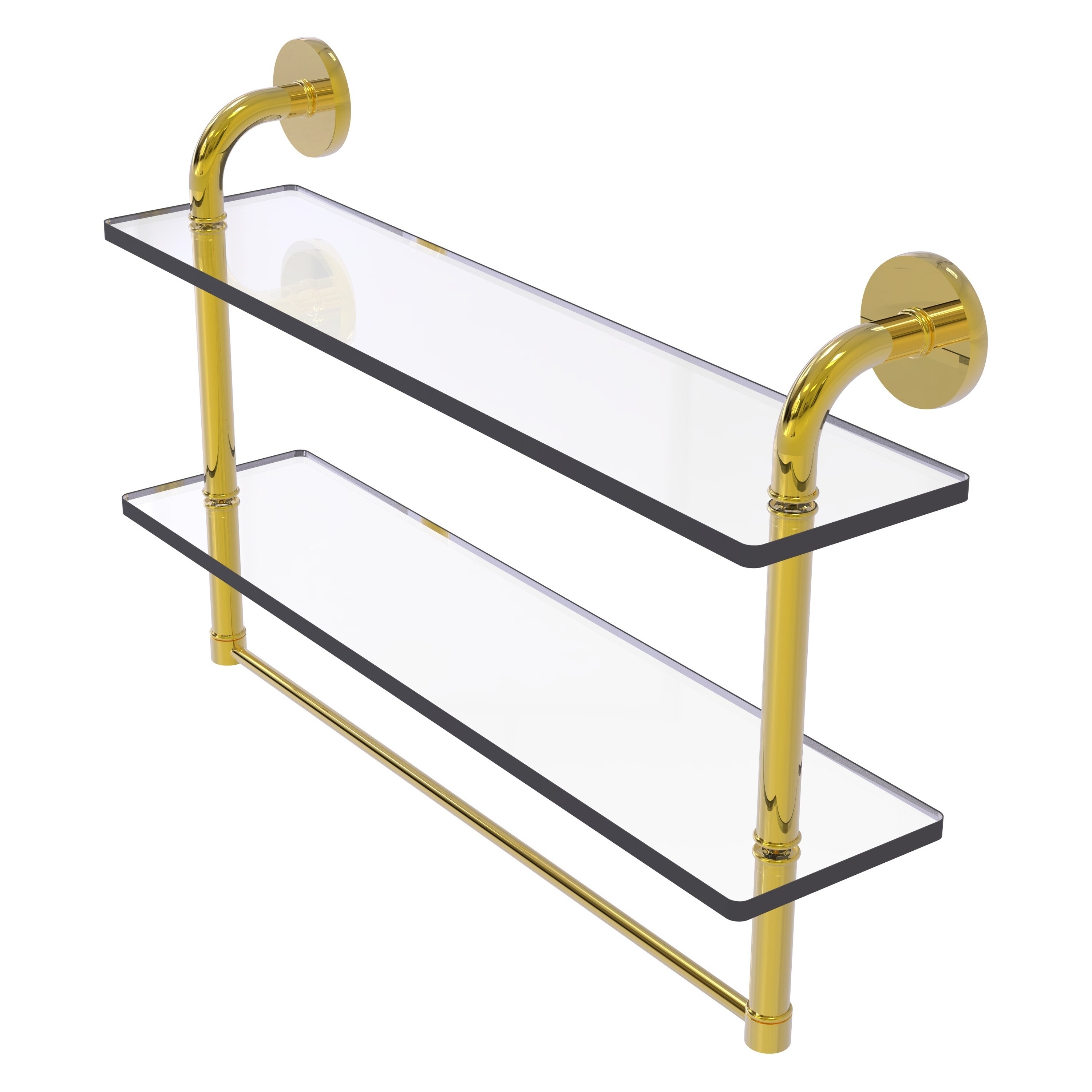 Allied Brass Polished Brass Solid Brass 2-Shelf Hanging Shower