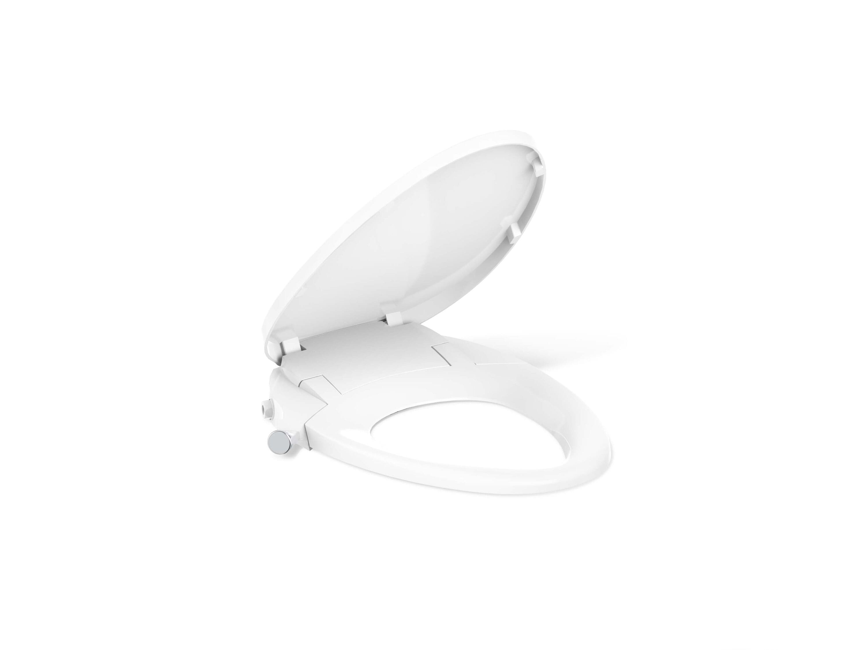 KOHLER 98804-CP-0 PureWash M300 Plastic White Elongated Soft Close Bidet Toilet Seat