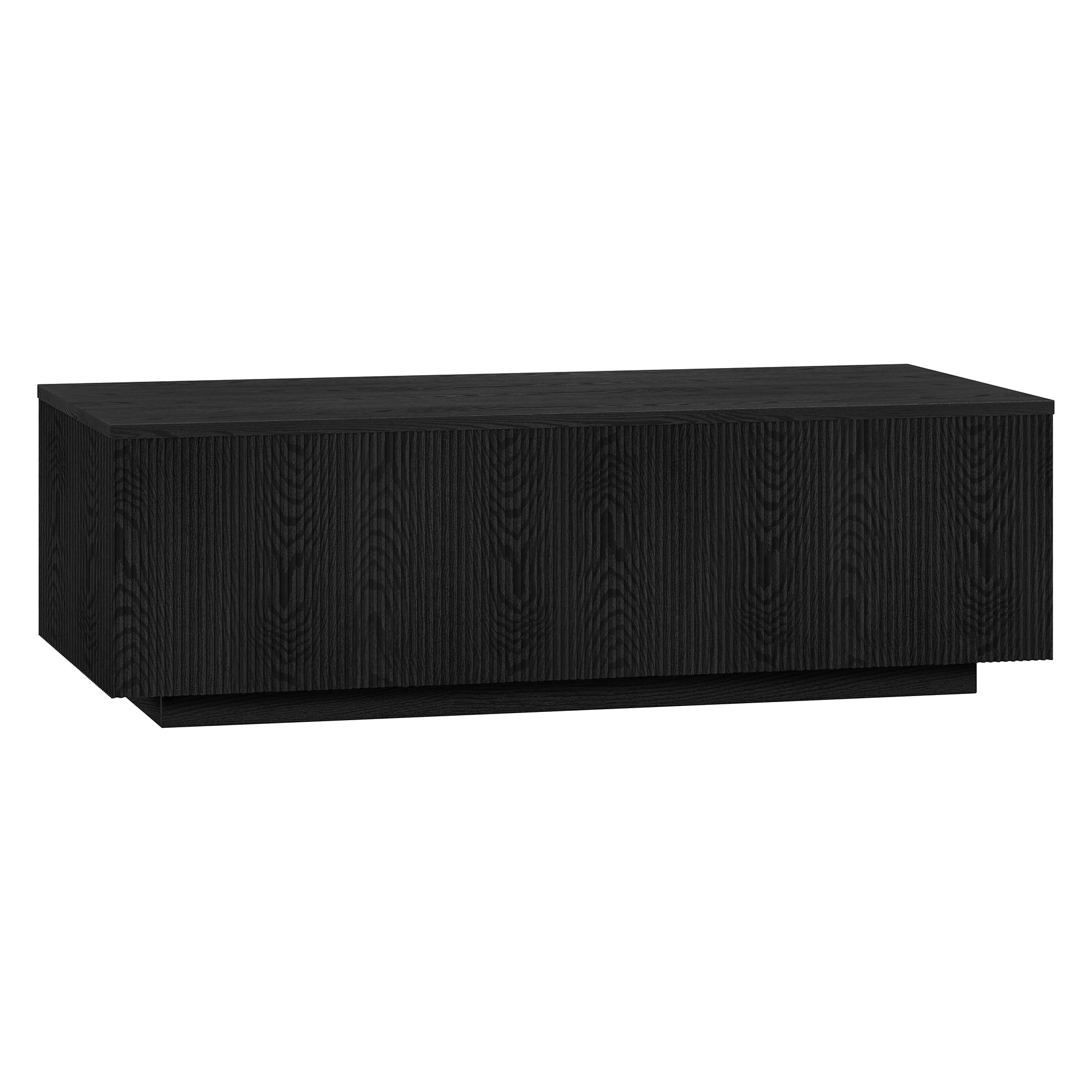 Hailey Home CT2013 Reyes Black Grain MDF Modern Coffee Table