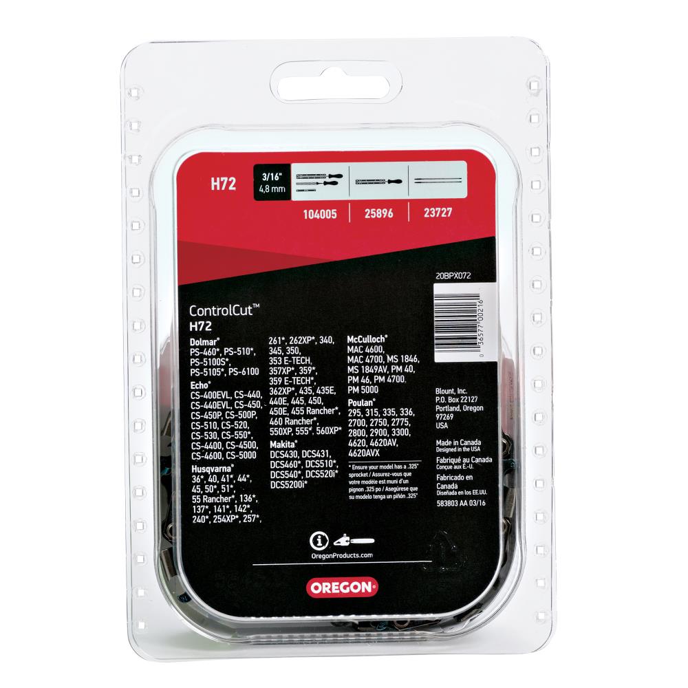 Oregon 18-in 72 Link Replacement Chainsaw Chain at Lowes.com