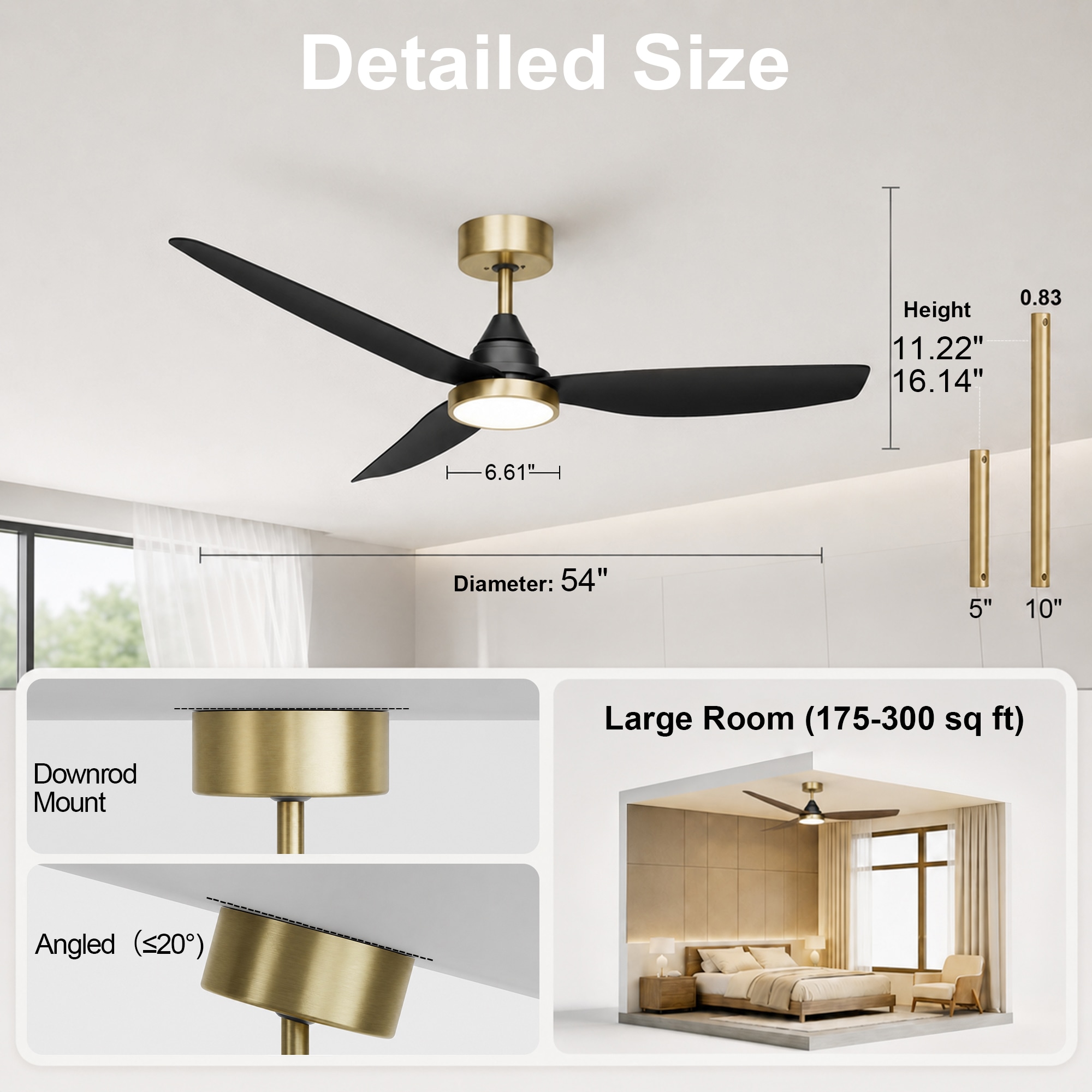 GreenEver CFL-0003-BG Ceiling-Fans - View #4