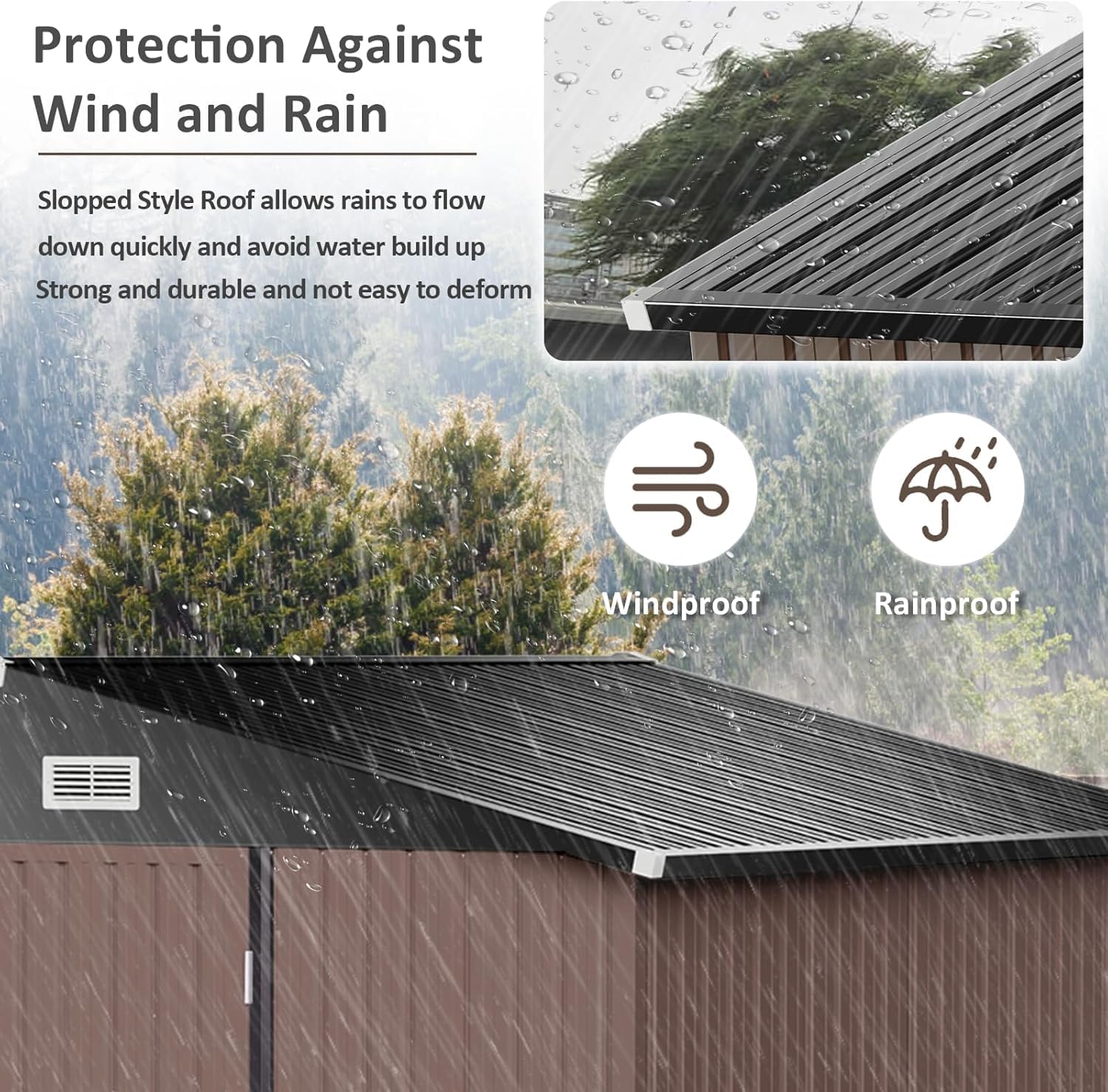 AOXUN AX-40129R Metal-Storage-Buildings-Sheds - View #4