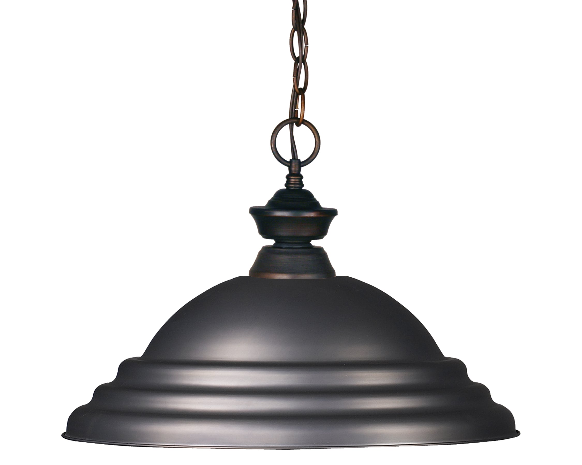 Olde Bronze 16" Glass Bowl Pendant Light