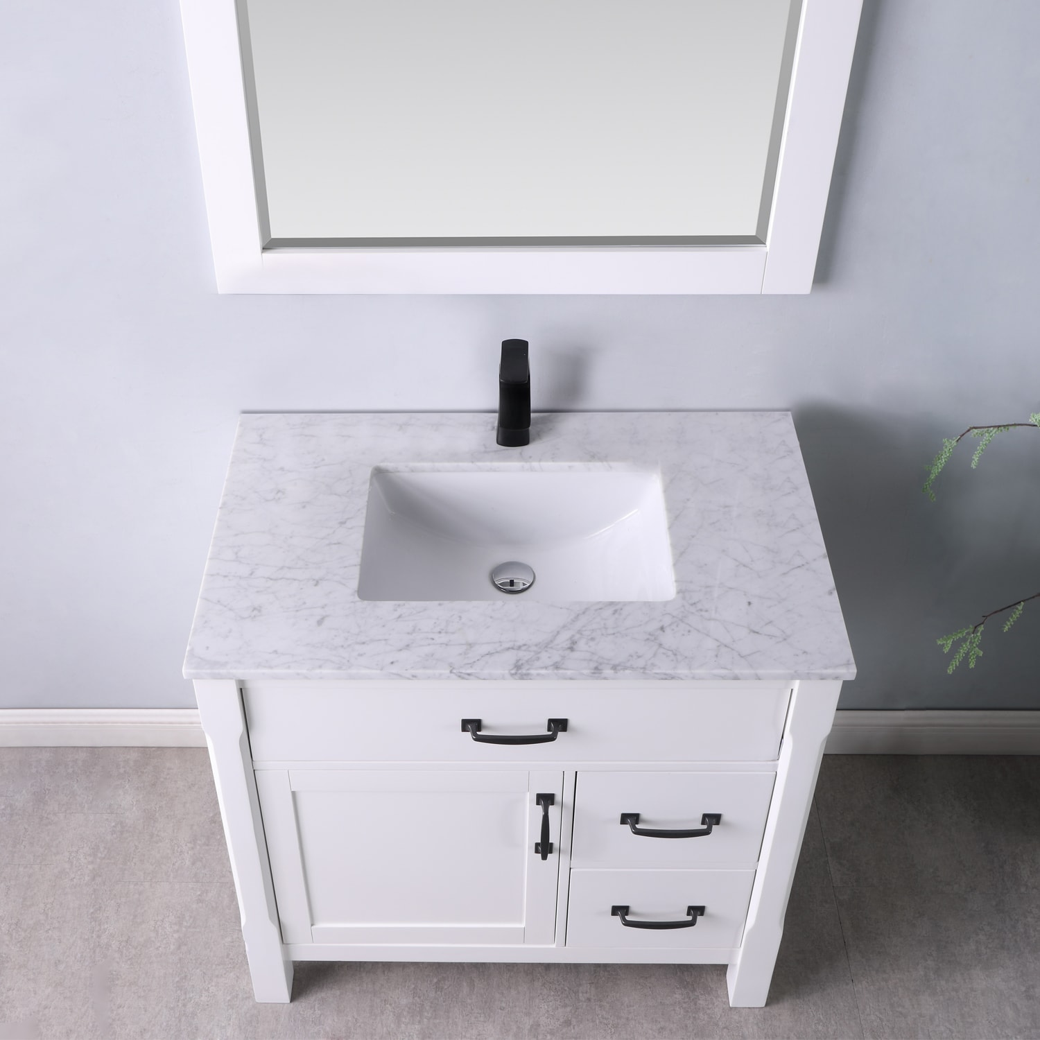 Altair 535036-WH-CA Bath-Vanity-Combo - View #3