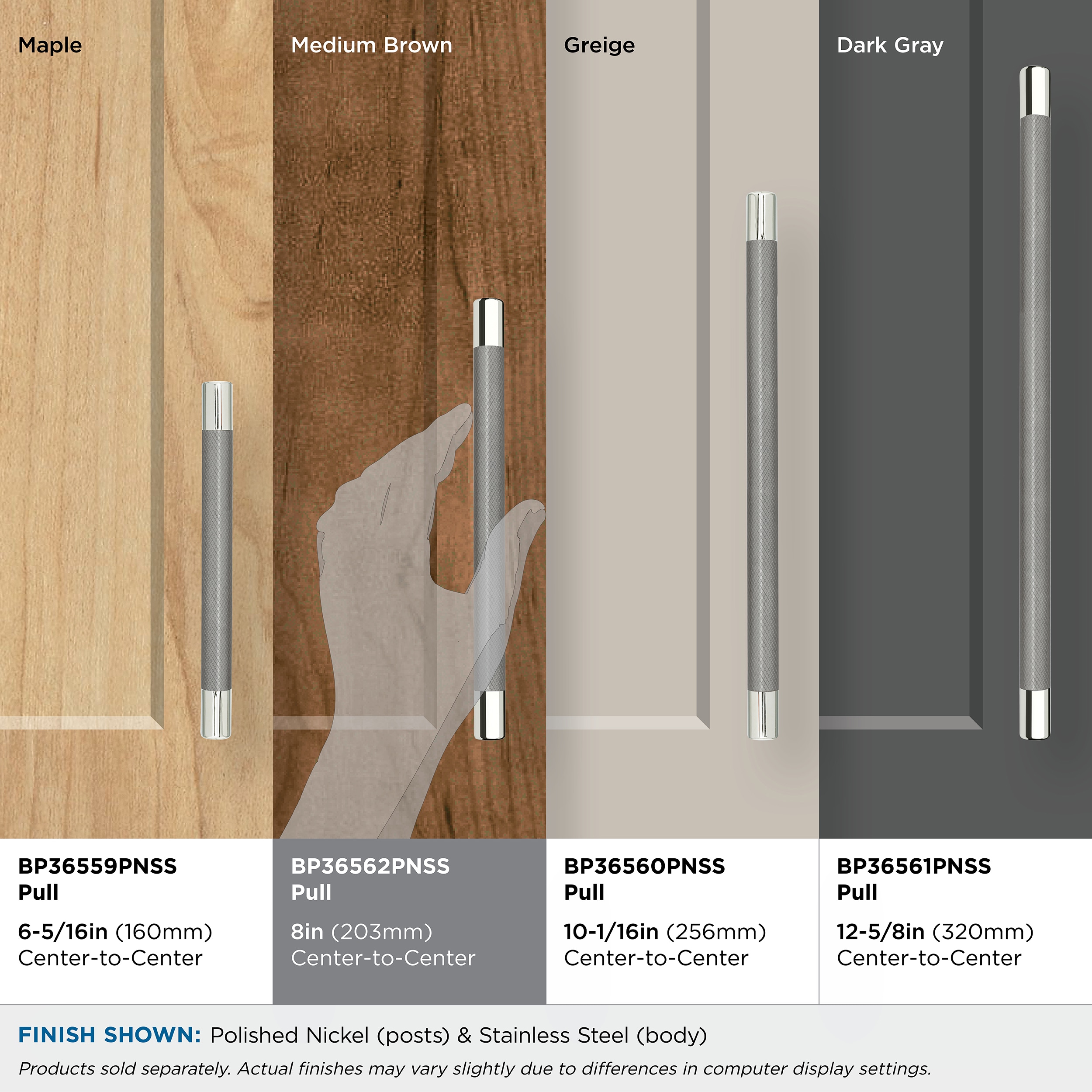 Amerock BP36562PNSS Cabinet-Pulls - View #5
