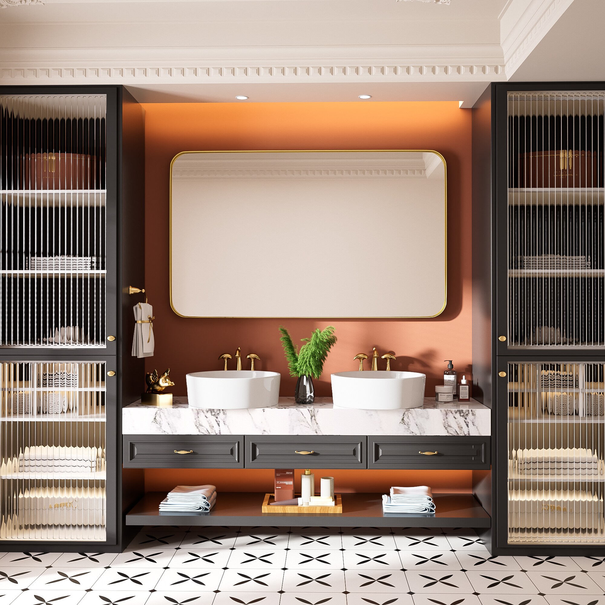 FurniFusion SF-Y-5030-G Decor-Mirrors - View #4