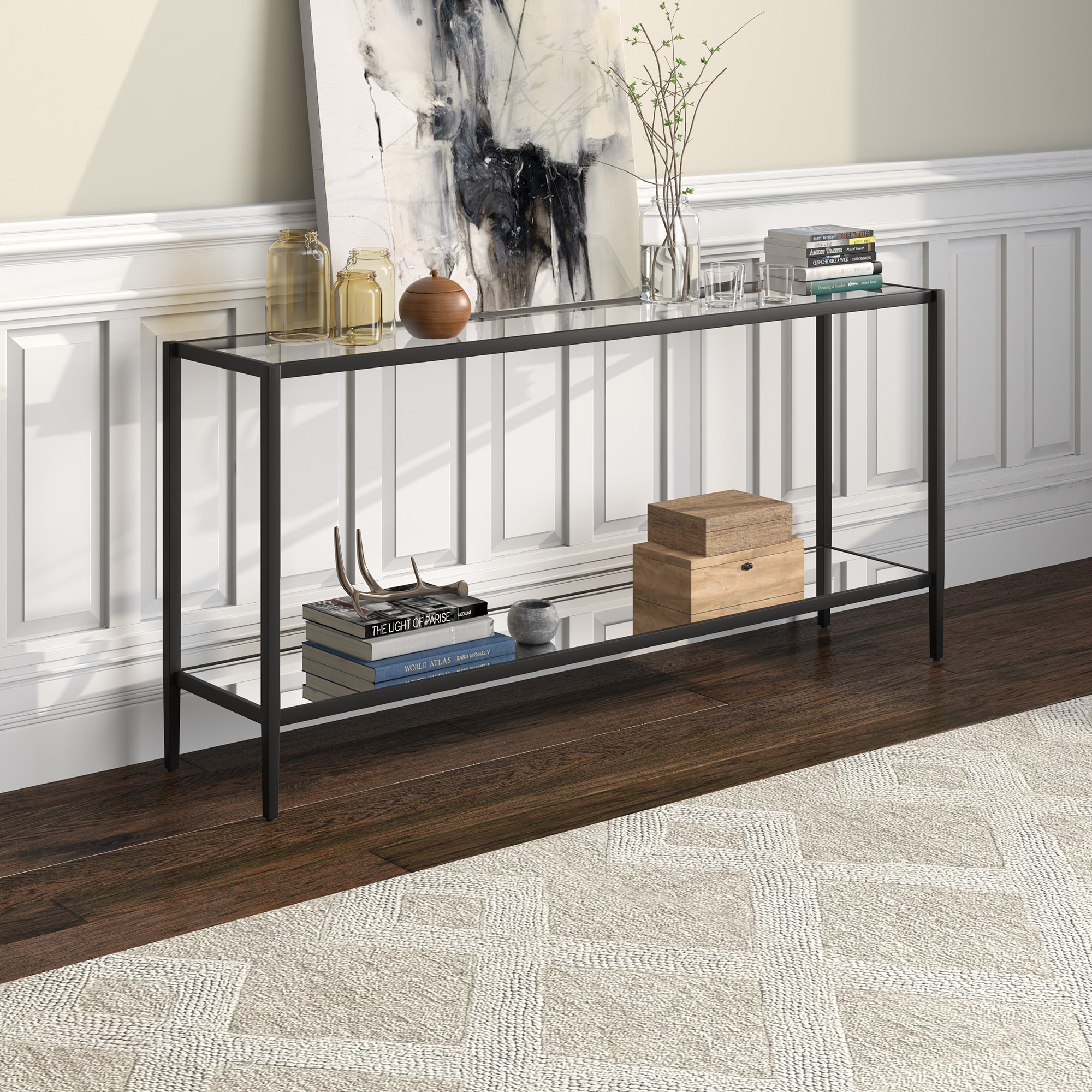Hailey Home AT1548 Hera Modern Blackened Bronze Console table