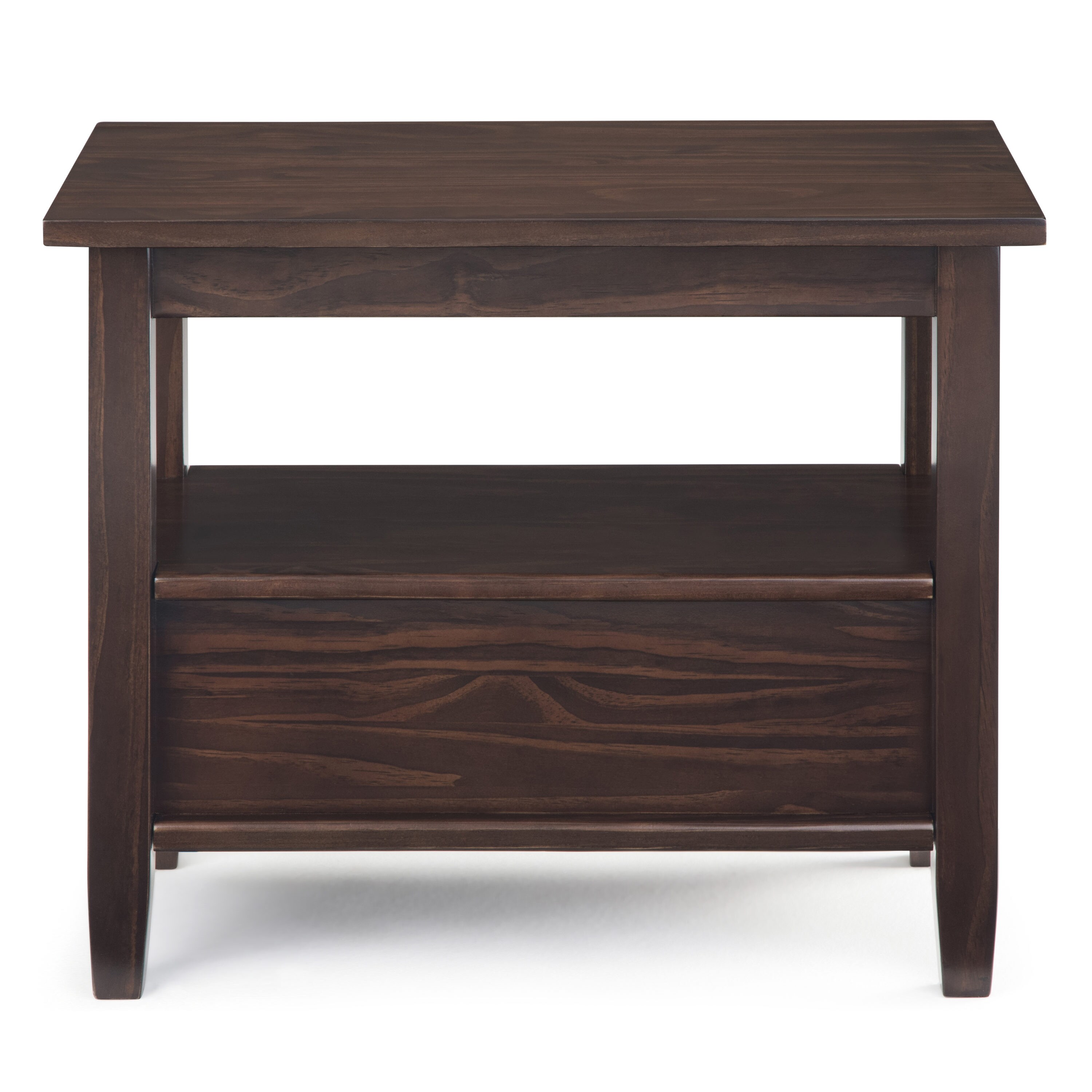 Simpli Home Avalon Office Desk Rich Tobacco Brown