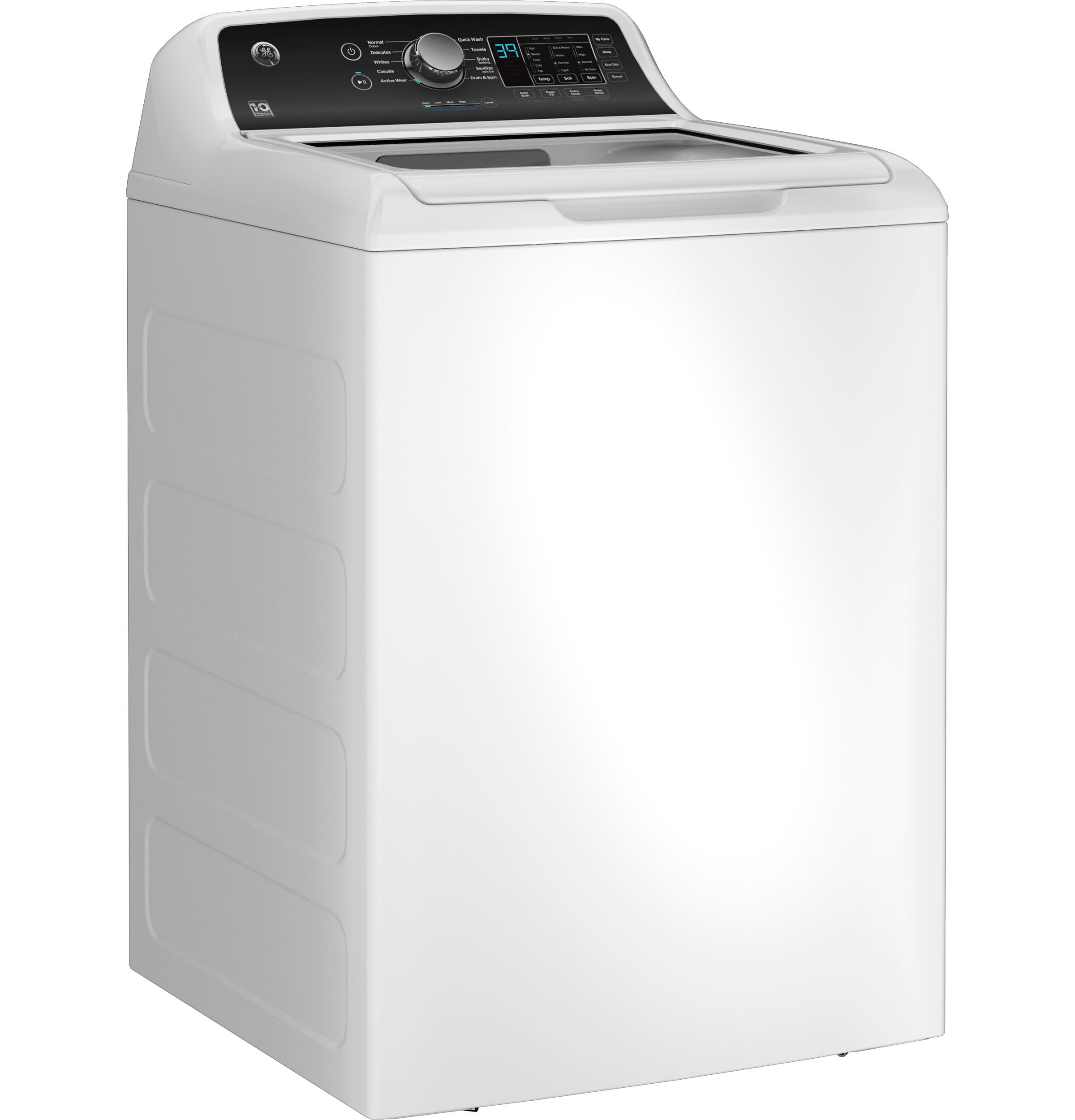 GE 4.5 cu ft High Efficiency Top Load Washer with Deep Fill and Electric Dryer