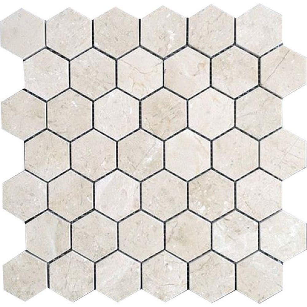 Apollo Tile APLVL88G14HASMPL Sample- Naples Stone Beige 12-in x 12-in Honed Patterned Floor and Wall Tile