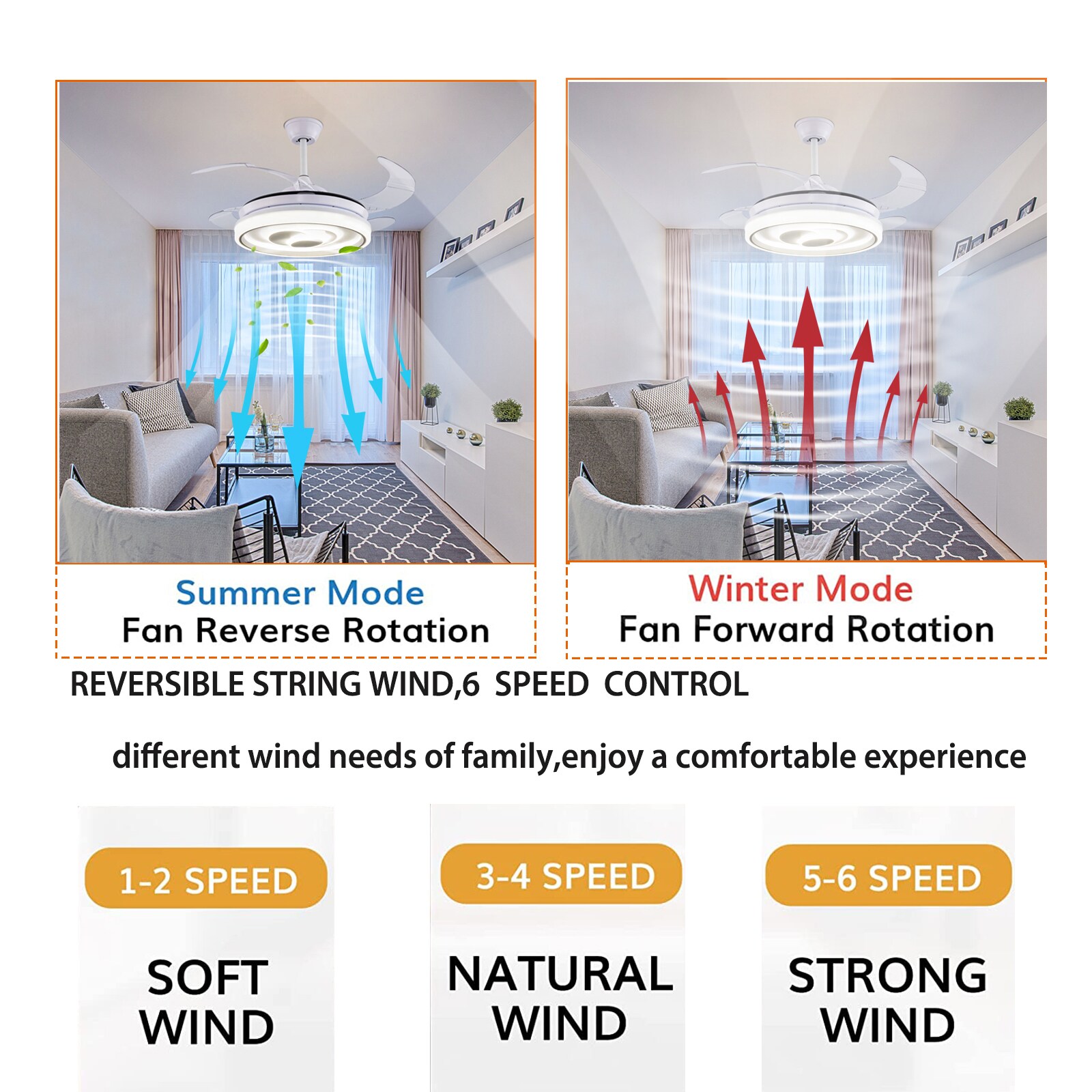 Oukaning JZUCOD6S99HCX Ceiling-Fans - View #3