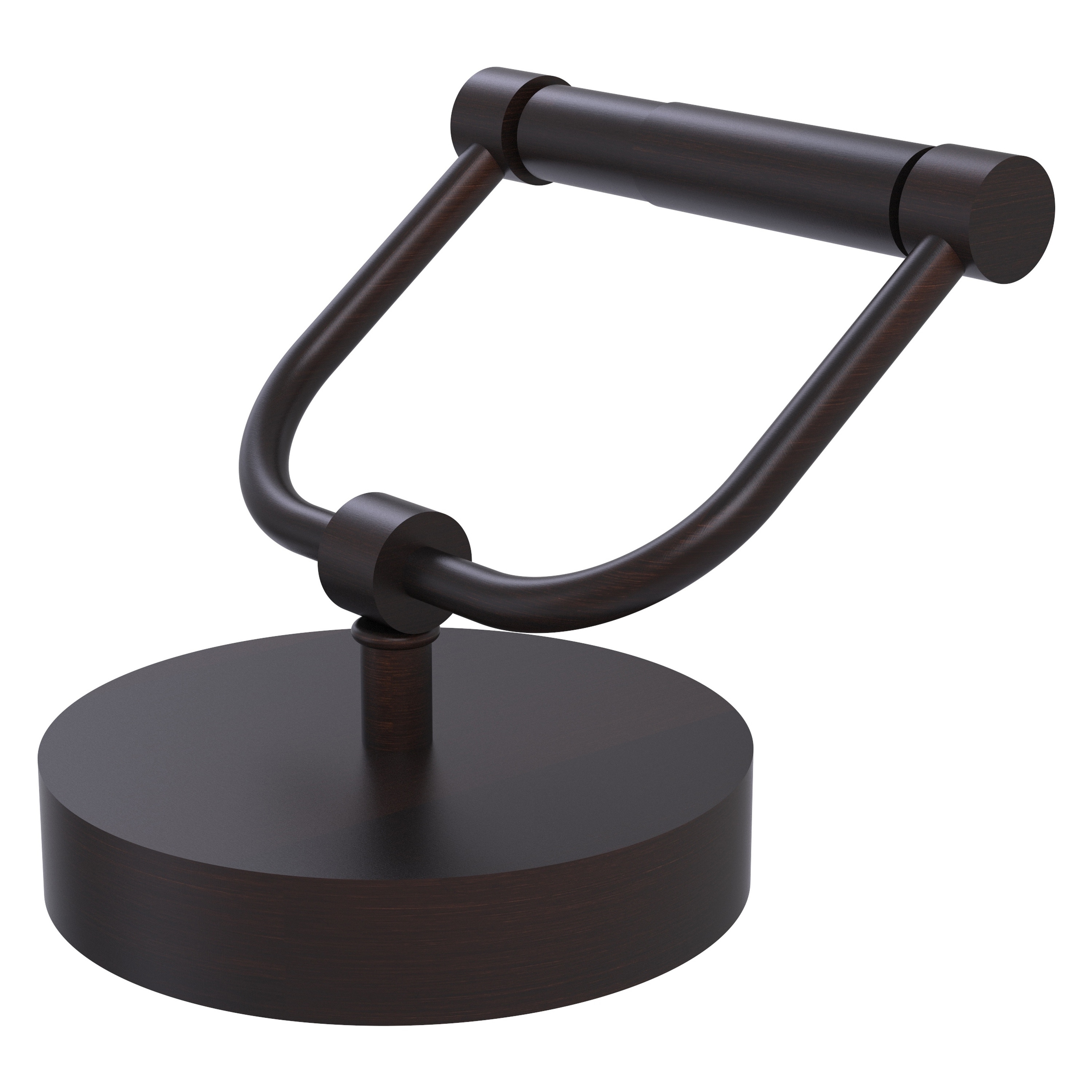 Allied Brass 1066-VB Venetian Bronze Freestanding Spring-loaded Toilet Paper Holder 1 -Rolls with Storage