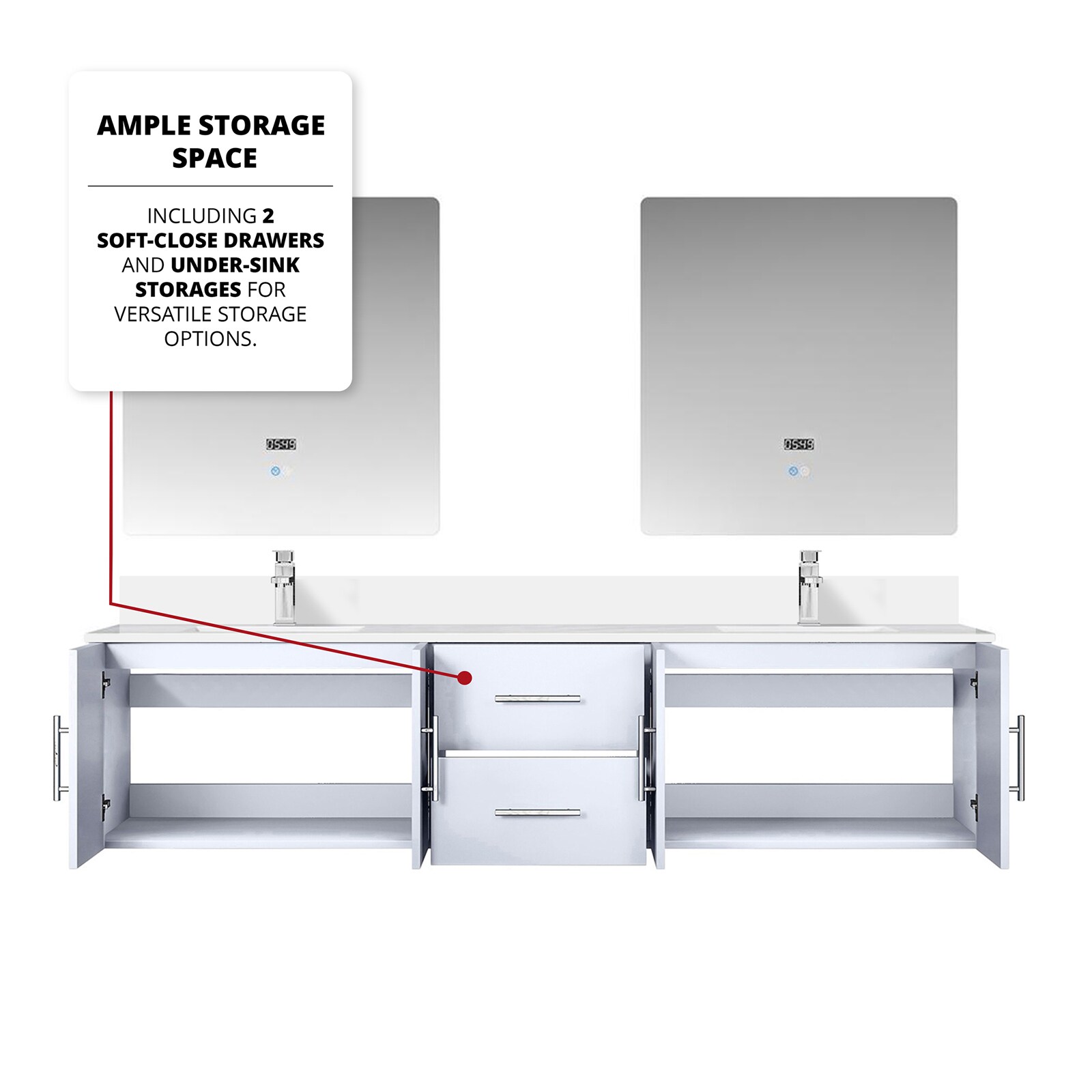 Lexora LVG80DM211 Bath-Vanity-Combo - View #6