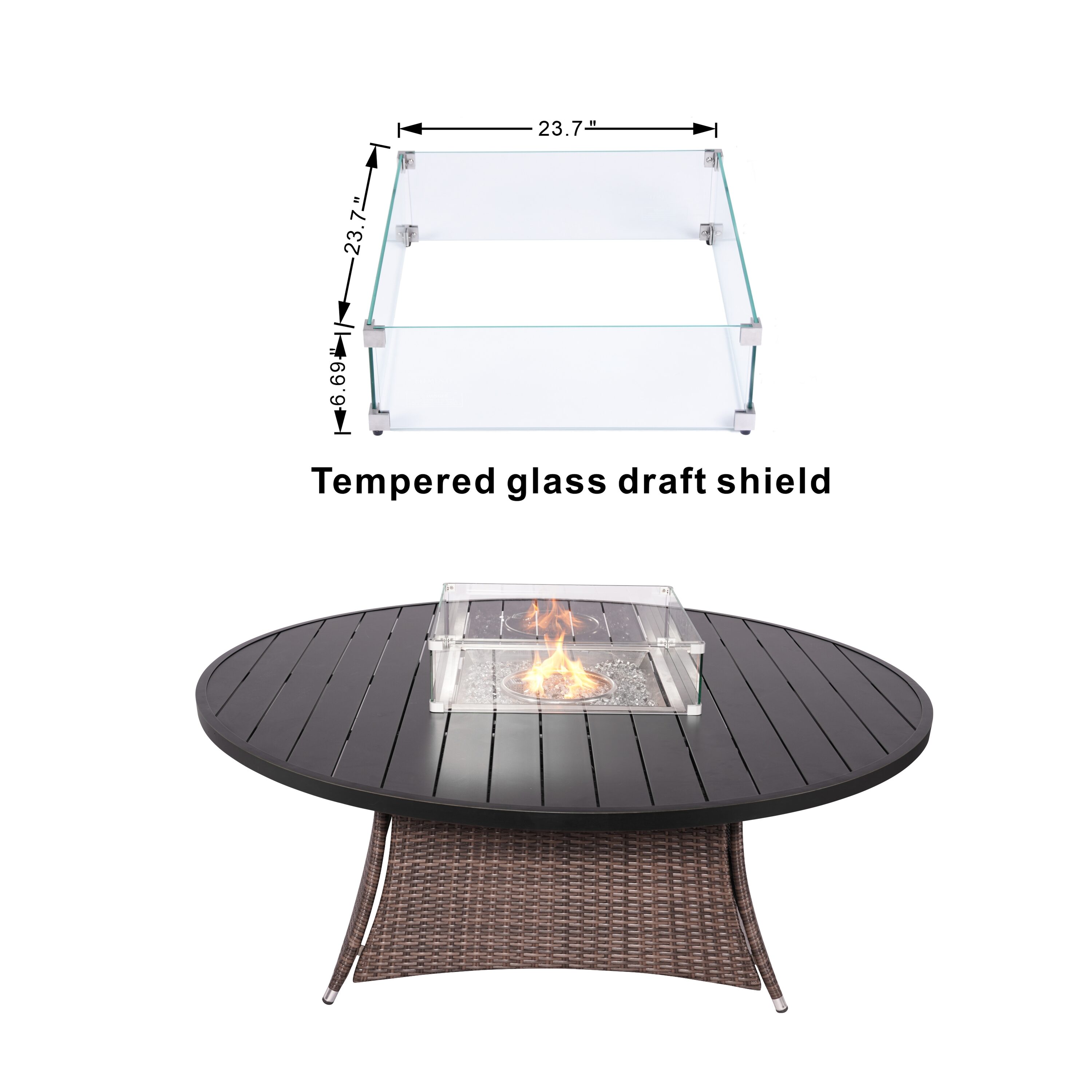 Direct Wicker DWG-1108A-BR Patio-Dining-Sets - View #9
