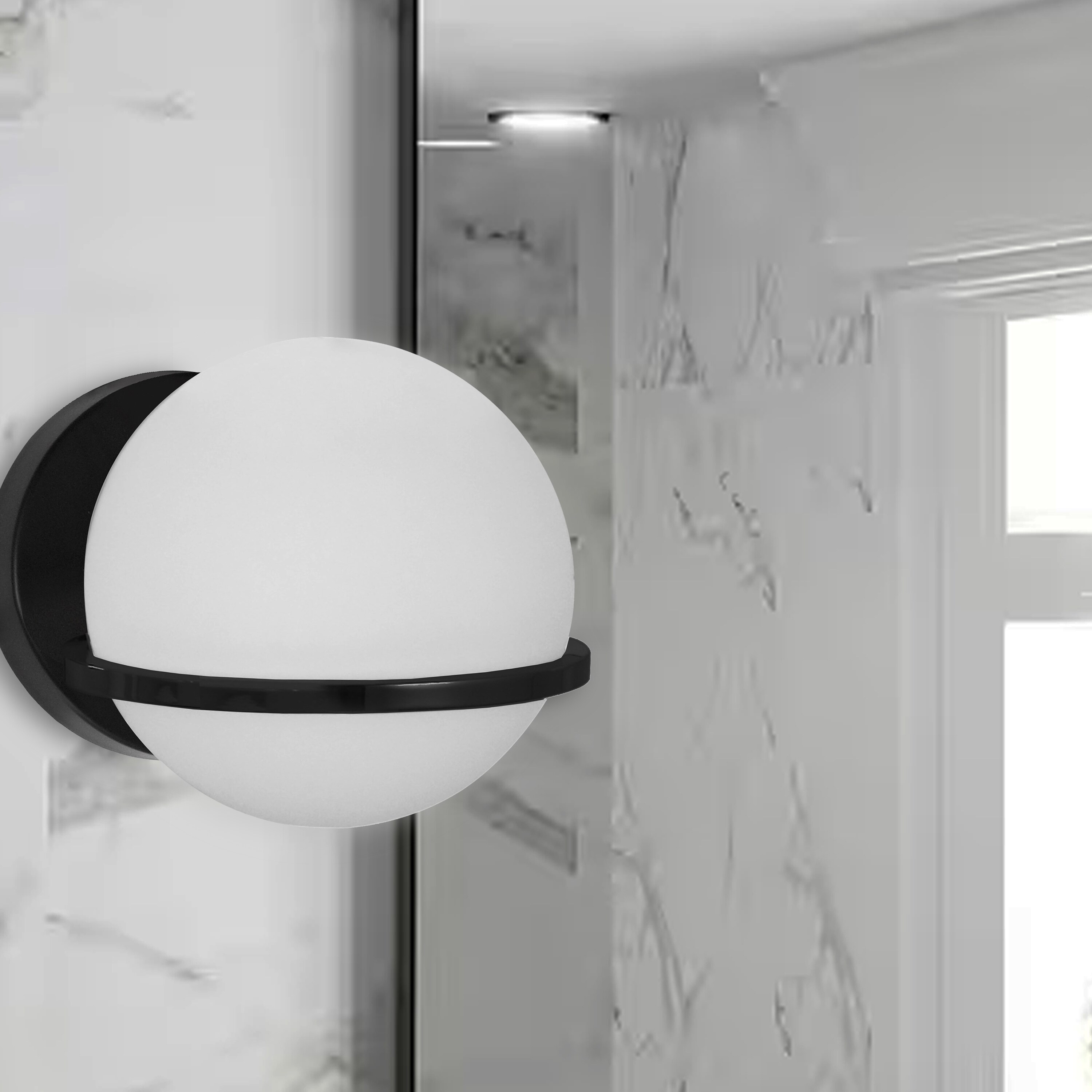 Dainolite Sofia 6 In W 1 Light Matte Black Moderncontemporary Halogen Wall Sconce In The Wall