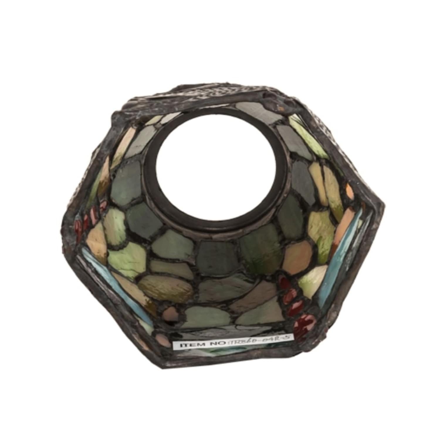 Meyda Tiffany Lighting 4-in x 4-in Bell Multi Color Stained Glass ...