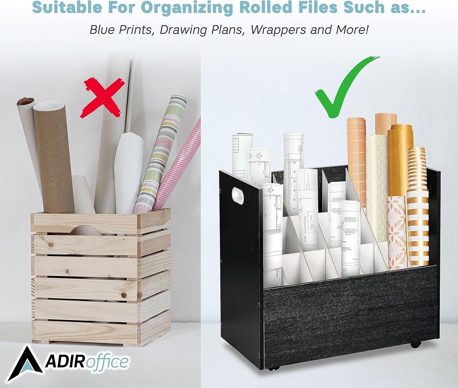 AdirOffice 625-BLK-KIT1 Office-Accessories - View #7