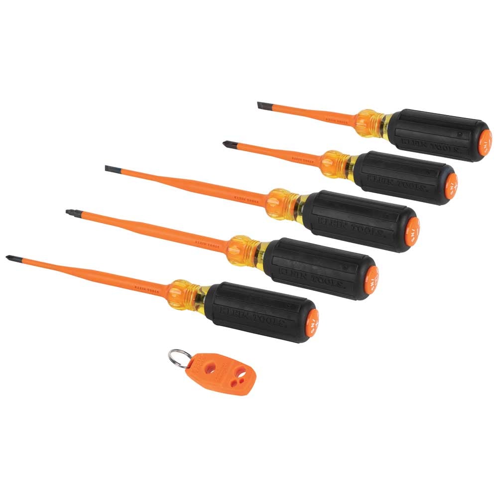 Klein Tools 1000V Slim Insulated 6-Piece Variety Pack Screwdriver Set ...