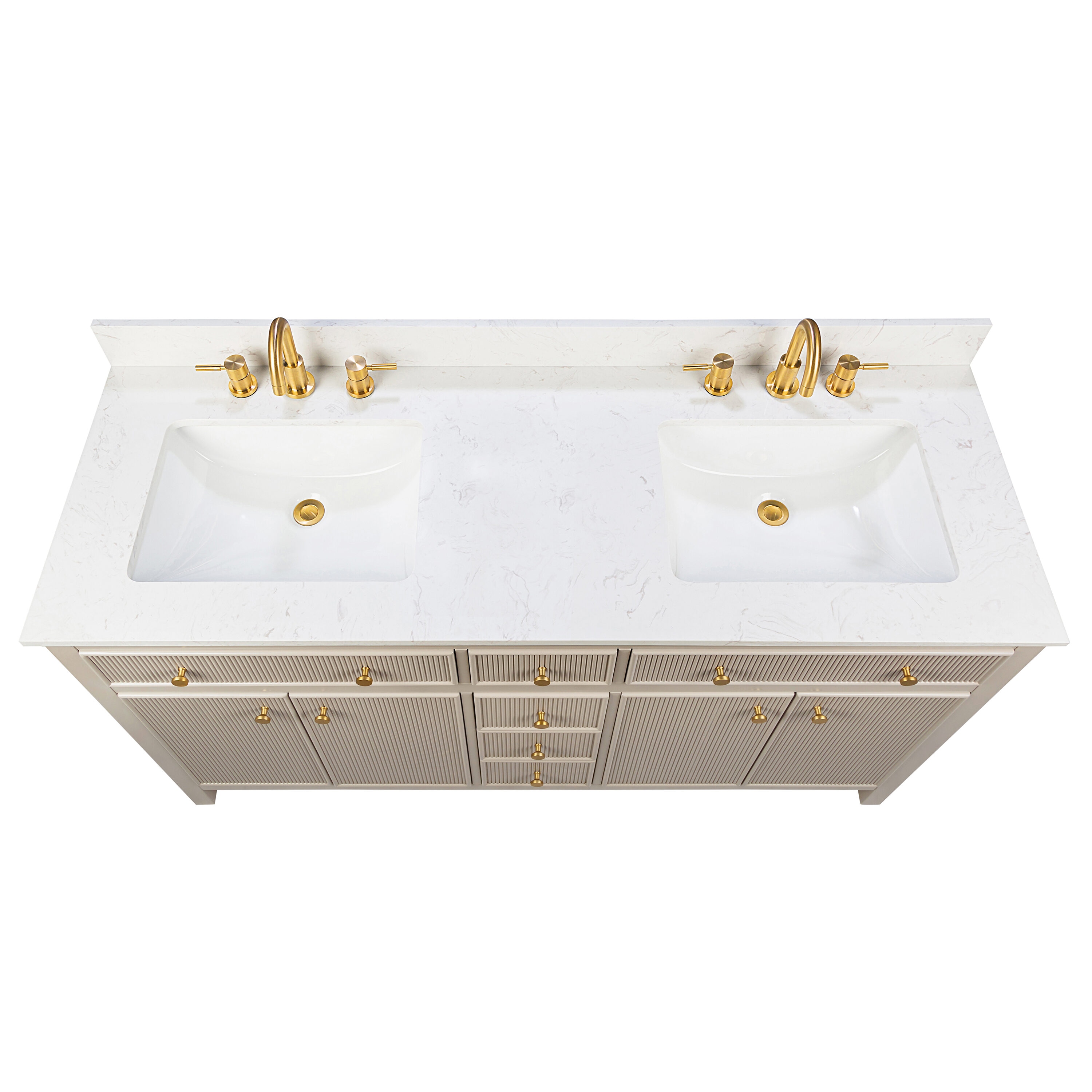 allen + roth L23011-VS60-GE Bath-Vanity-Combo - View #4