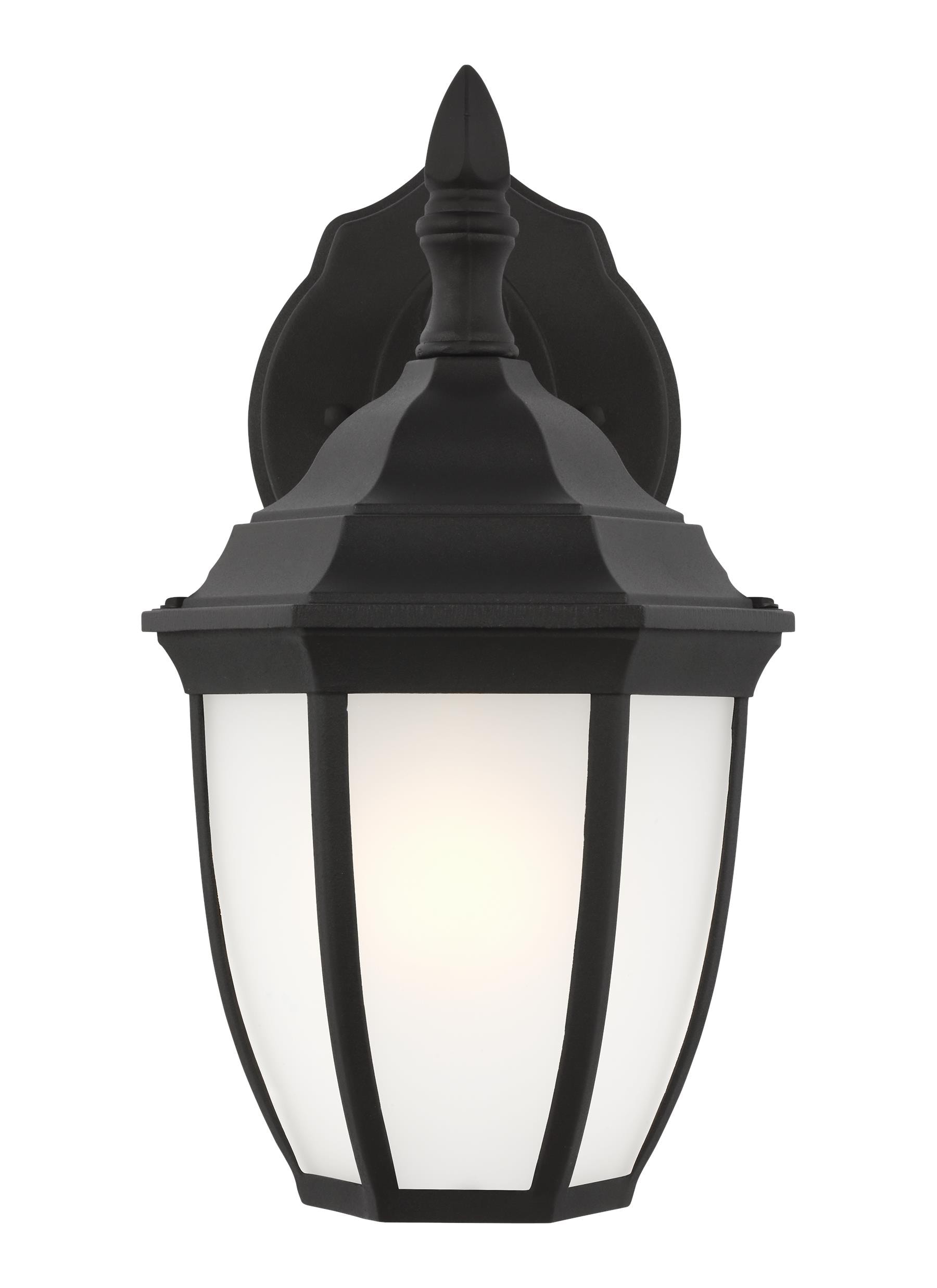 Generation Lighting 89936-12 Bakersville 1 -Light 11-in H Black Hardwired Outdoor Wall Light