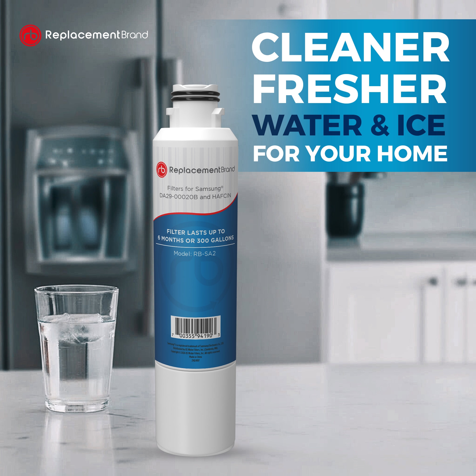 ReplacementBrand SA2 Refrigerator-Water-Filters - View #2