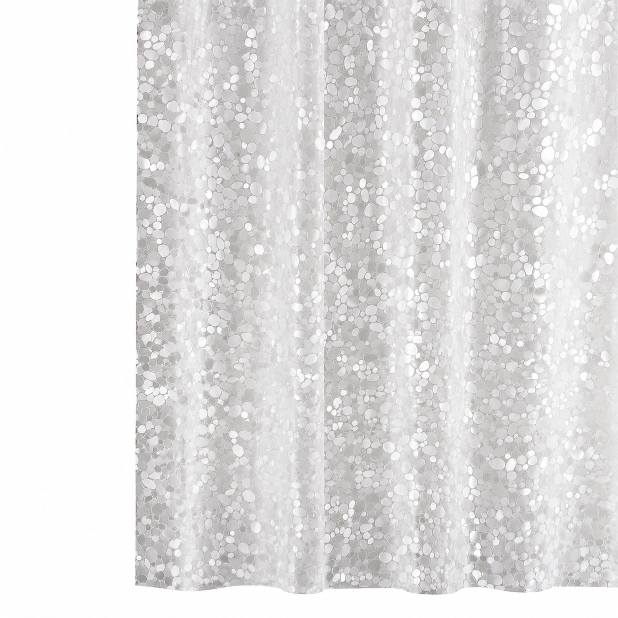 Aoibox  Waterproof 72 x 72 in Thick EVA Shower Curtain Liner with Heavy Duty Magnets and 3D Pebble Pattern Bottom