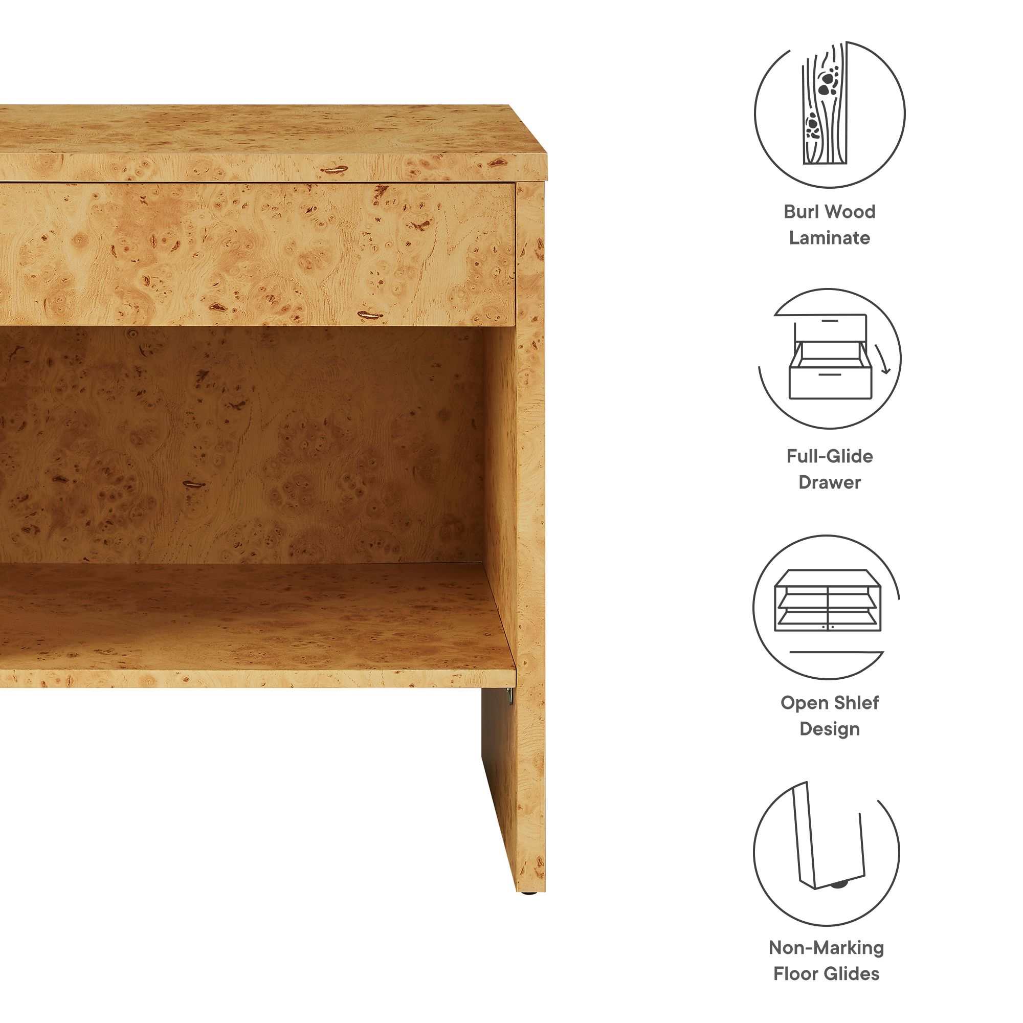 Modway EEI-6856-BUR nightstands - View #2