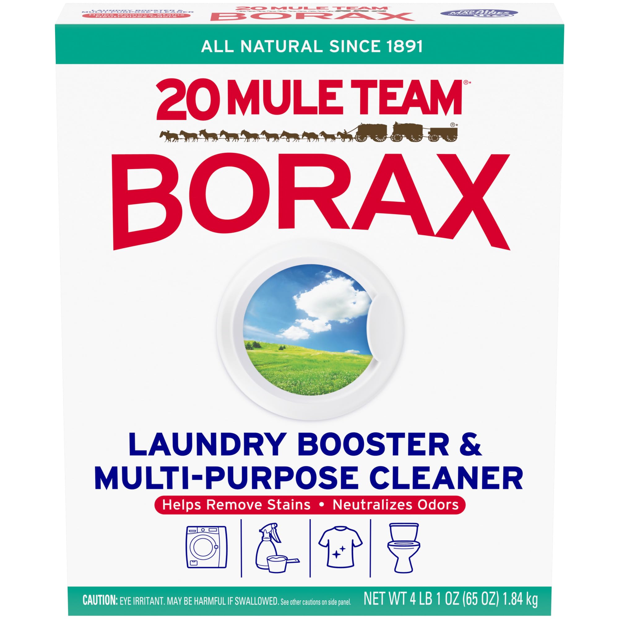 20 Mule Team Borax Borax 20 Mule Team Detergent Booster 65 Oz