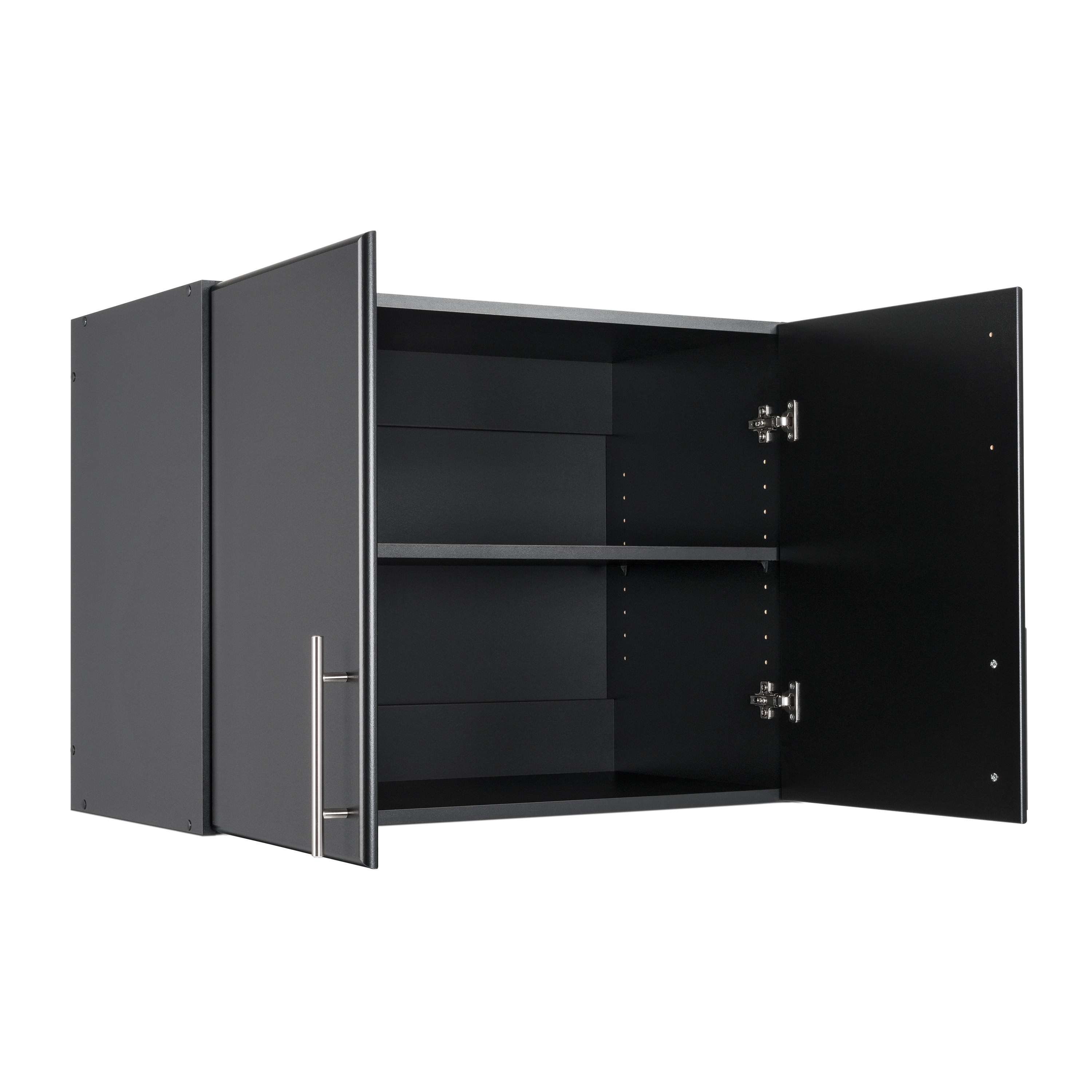 Prepac Elite 32-in W x 24-in H Wood Composite Black Wall-mount Utility ...