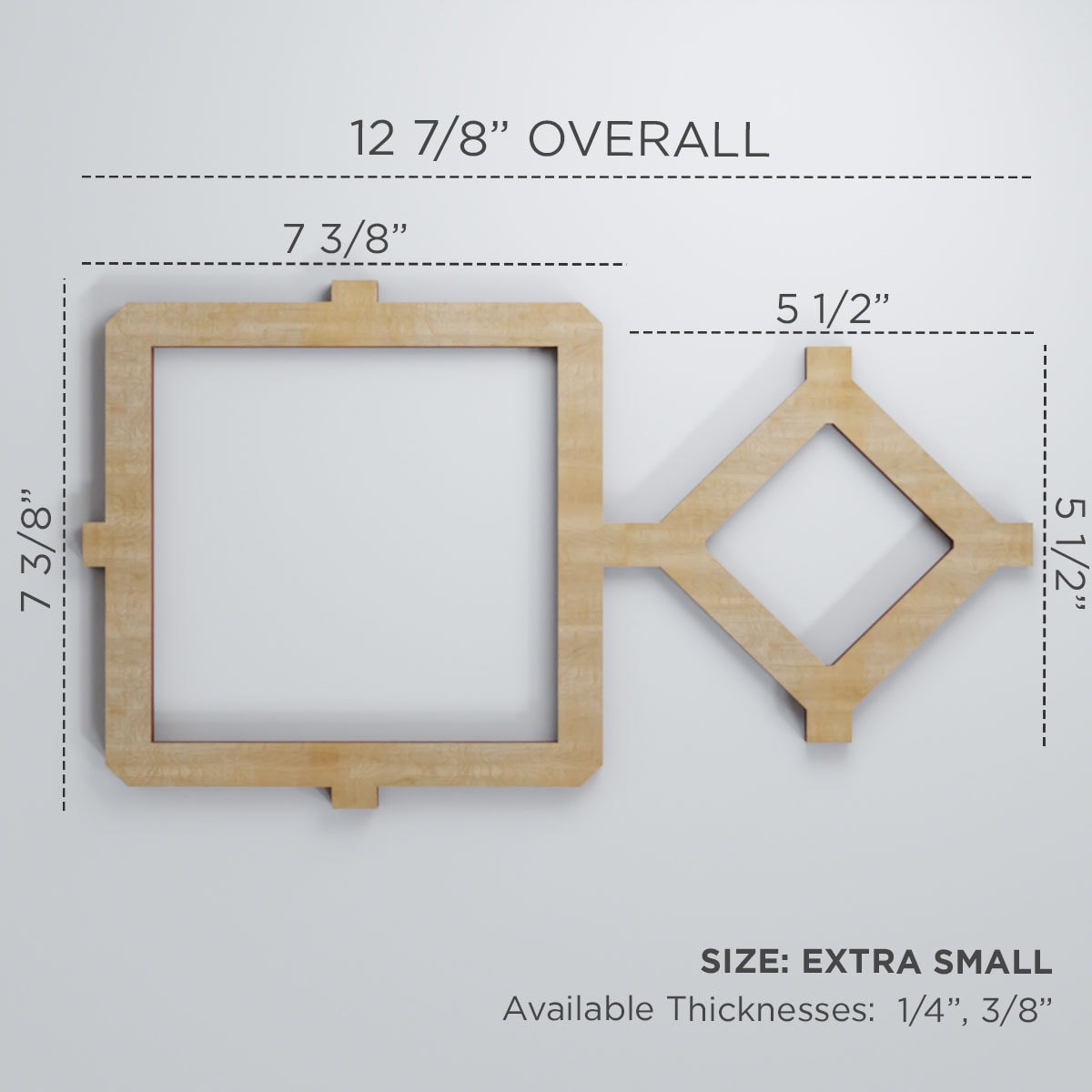 Ekena Millwork WALW08X08X0250ARCAL Wall-Panels - View #2