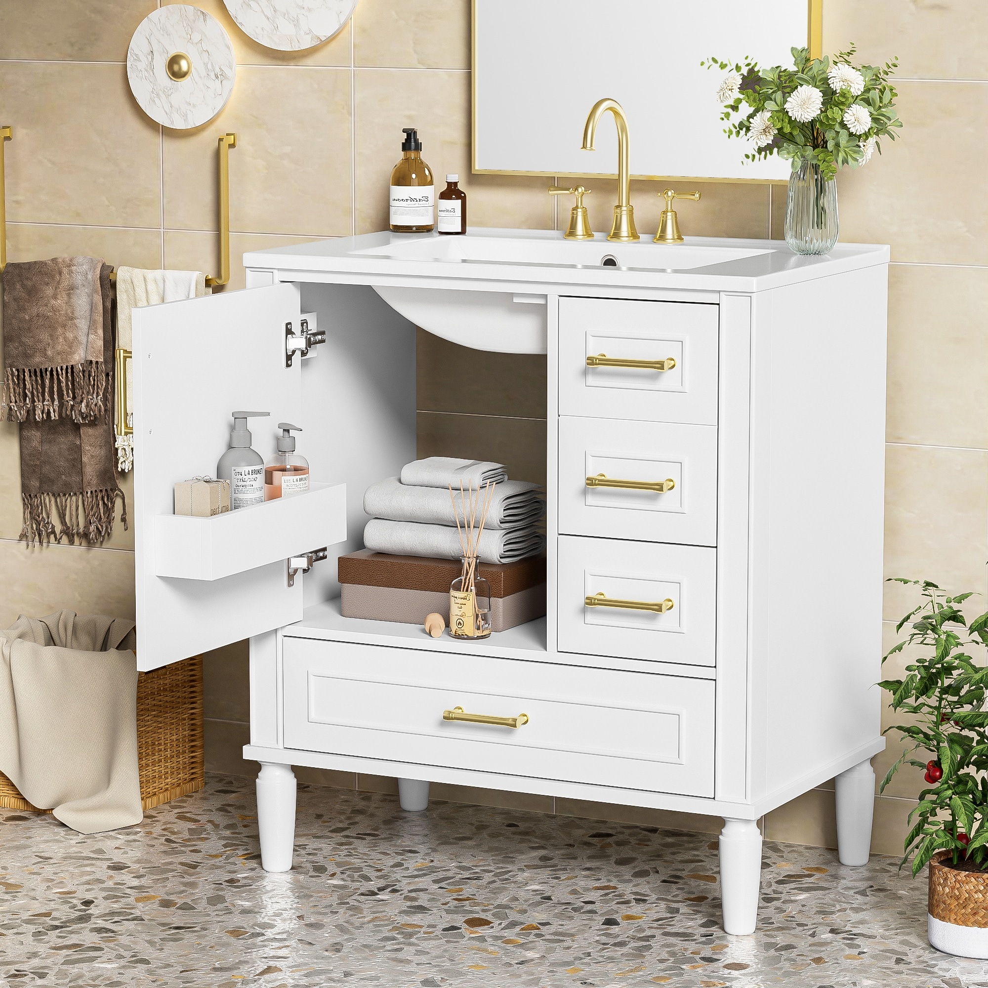 HyperDrop Cart B-6H1Q1K7L1R5X Bath-Vanity-Combo - View #2