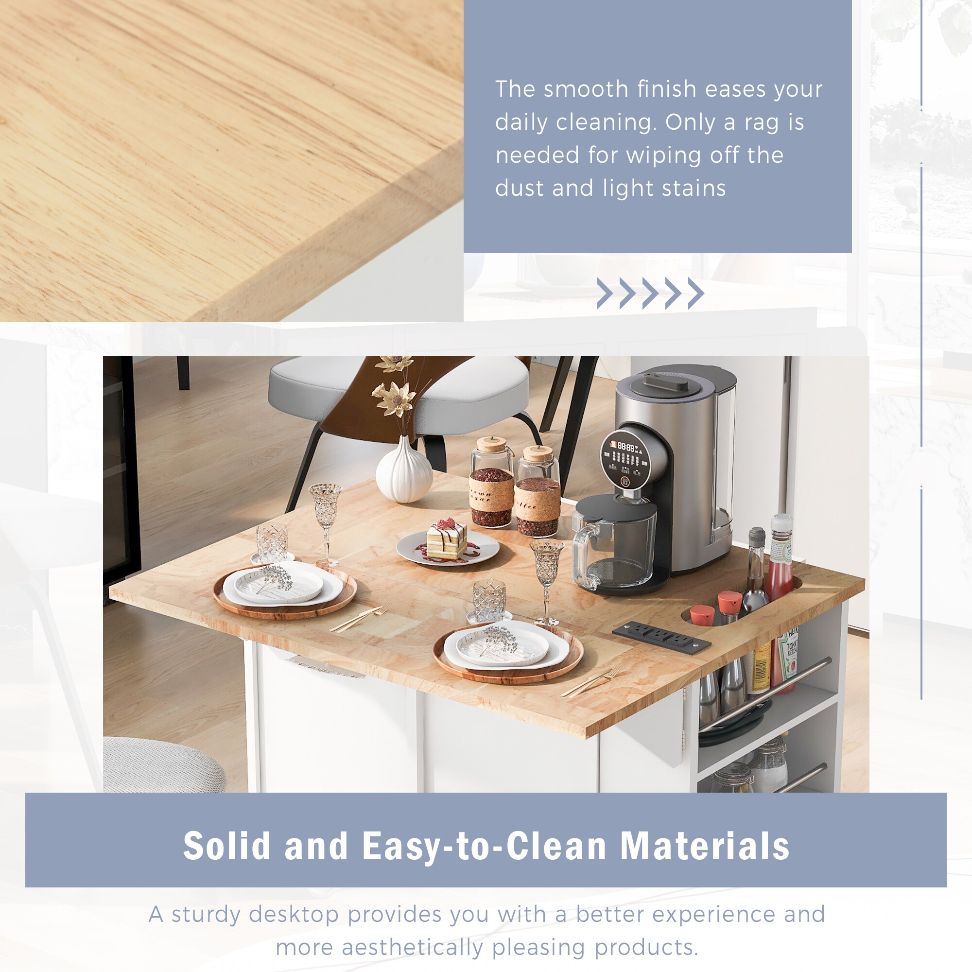 ModernLuxe L-WF305556AAW Kitchen-Furniture - View #4