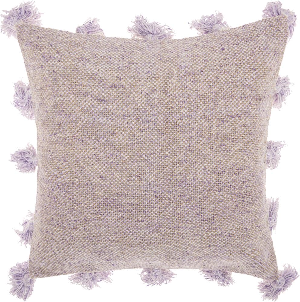 Mina Victory 798019054786 Life Styles 18-in x 18-in Lavender Square Indoor Decorative Pillow