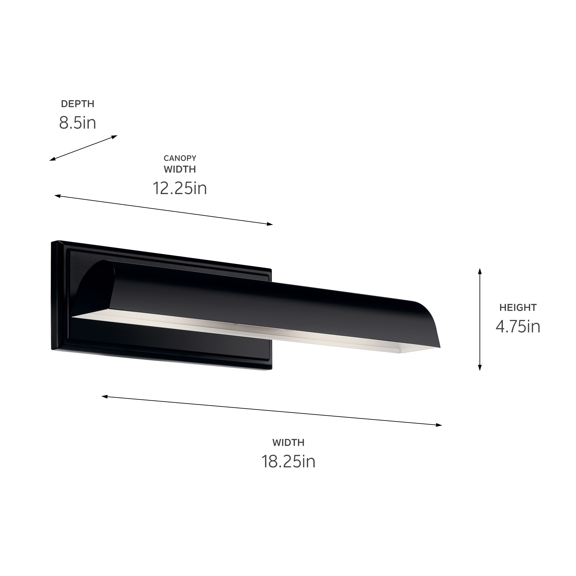 Kichler 52685BK Picture-Lighting - View #9