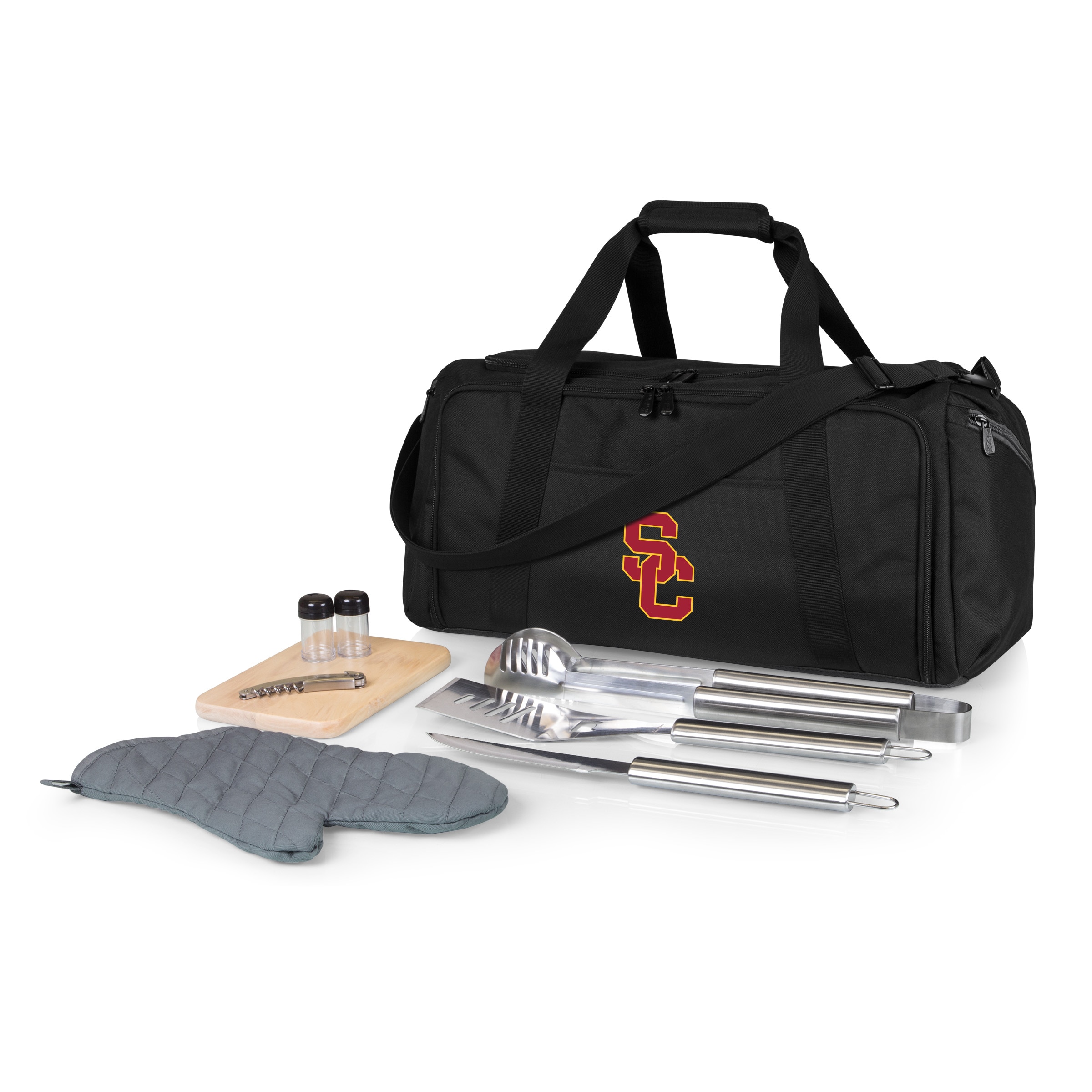 Picnic Time Stainless Steel 9-Piece Grilling Accessory Kit with Heat-Sealed Interior Liner and Multiple Storage Pockets 757-06-175-844-0 Sansujyuku sansujyuku.com