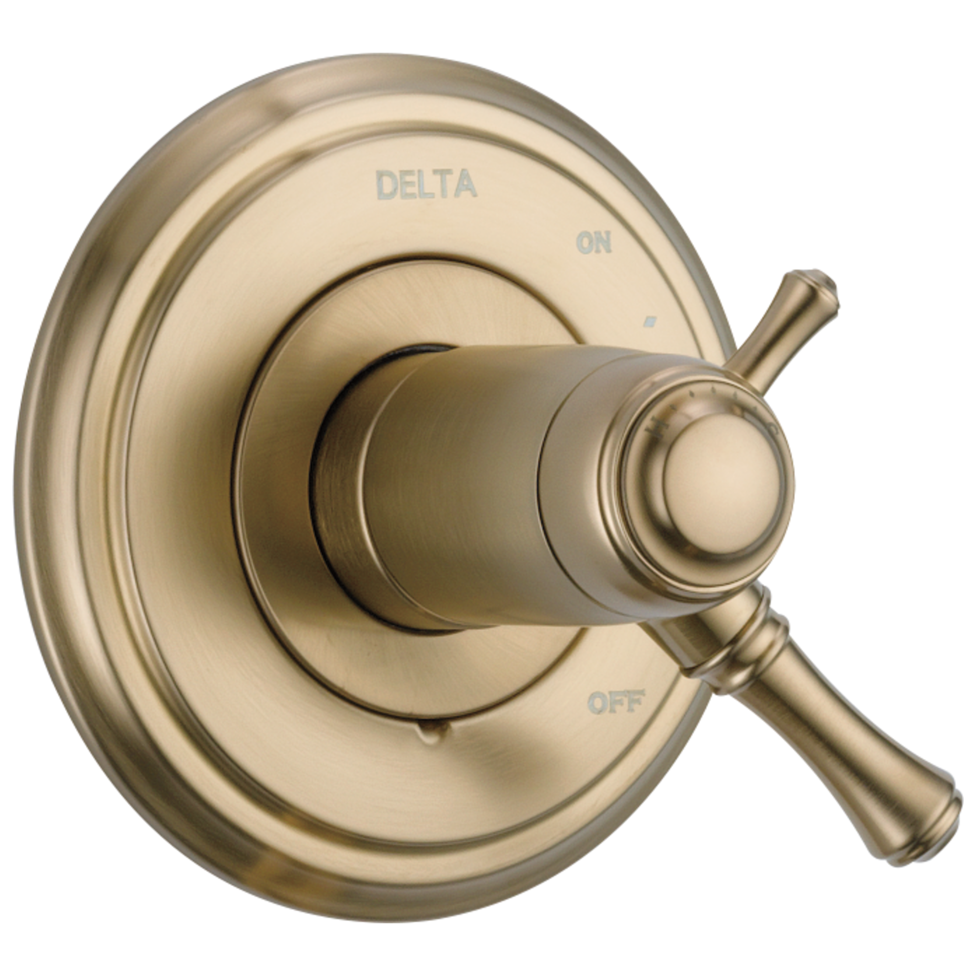 Delta T17T097-CZ Cassidy Champagne Bronze 3.8125-Inches Universal Bathtub/Shower Trim ring 0.5-Inches -ID