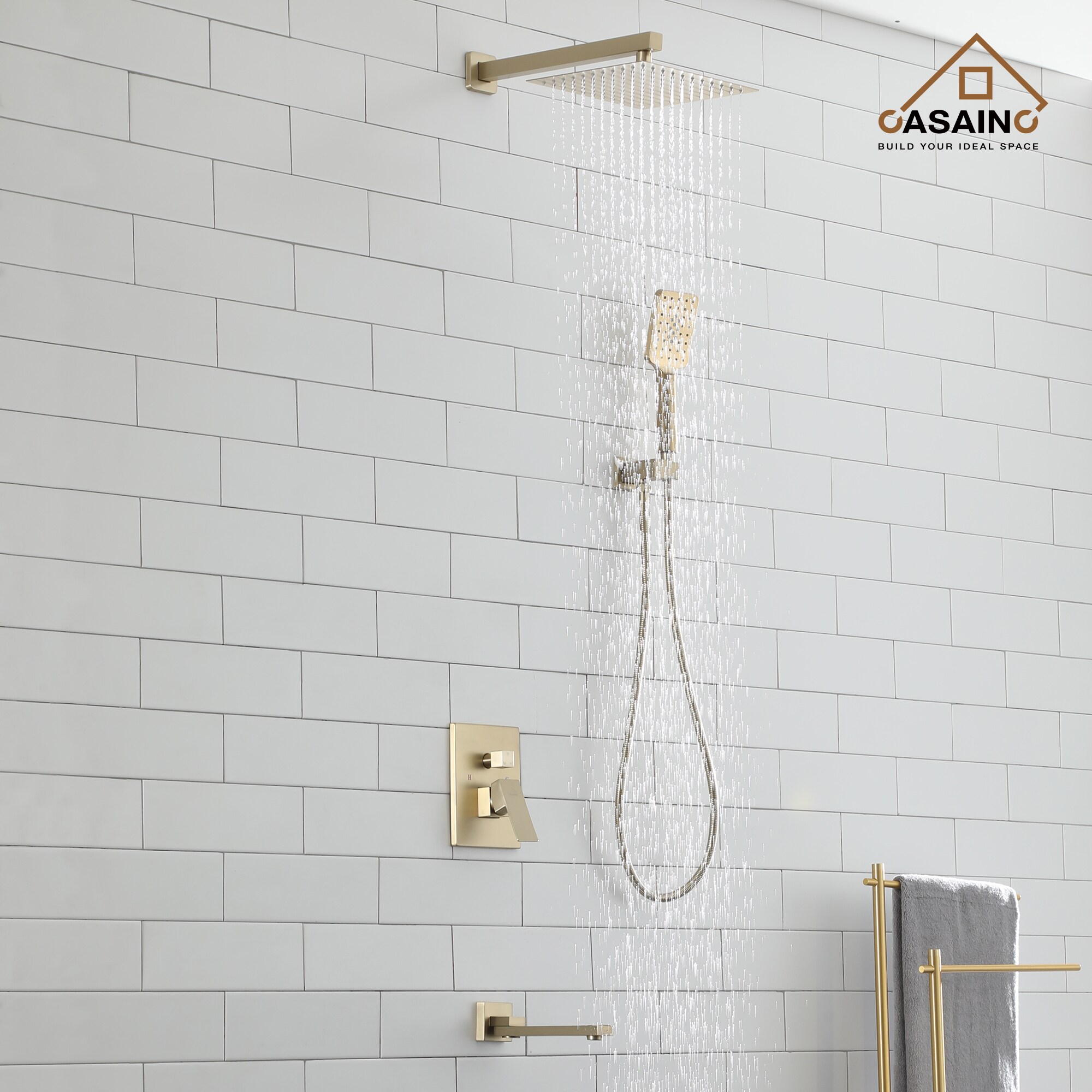 CASAINC OY-98A1003-BG Showerhead-Bar-Panels - View #13