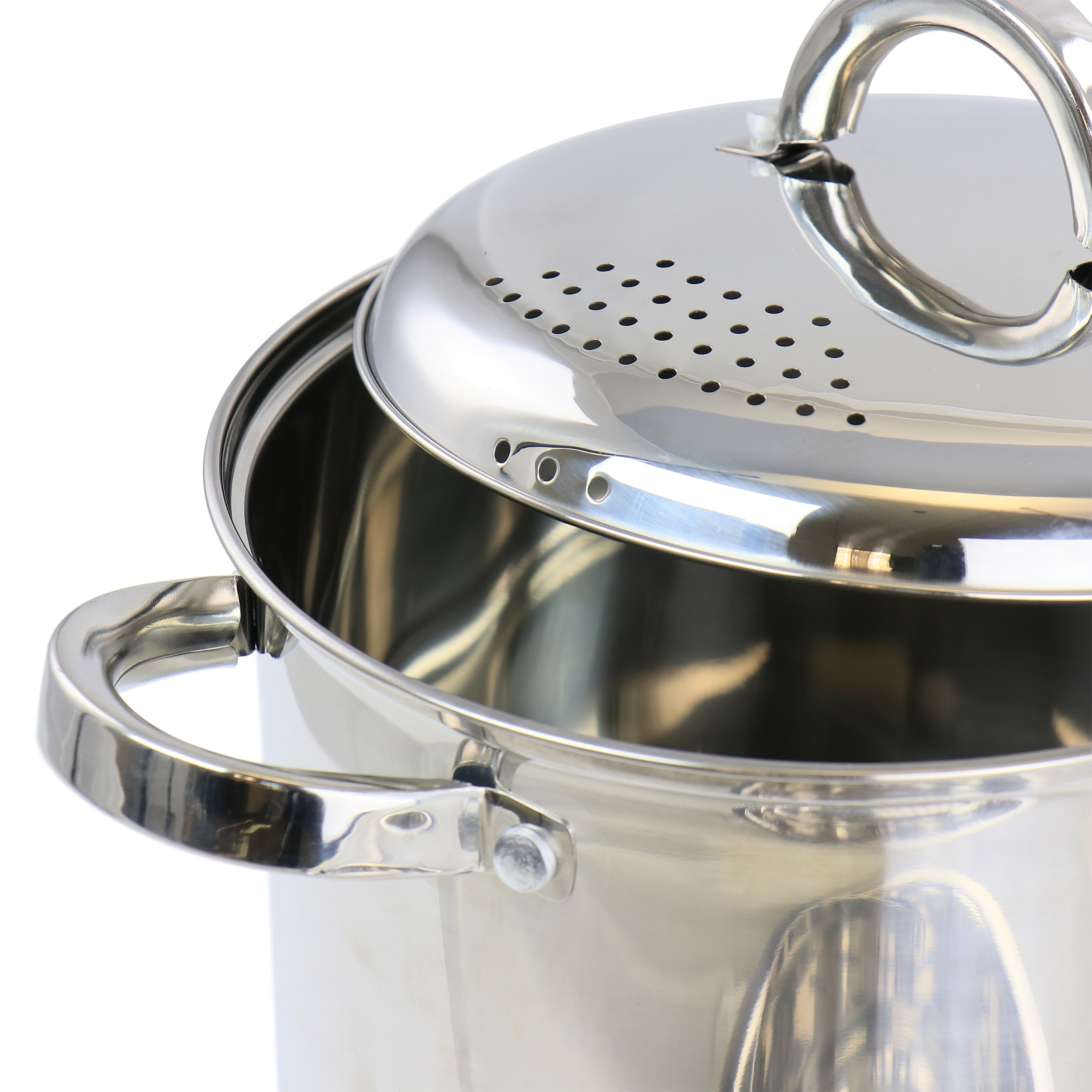 Nutrichef Steamer Insert with Lid - Stainless Steel