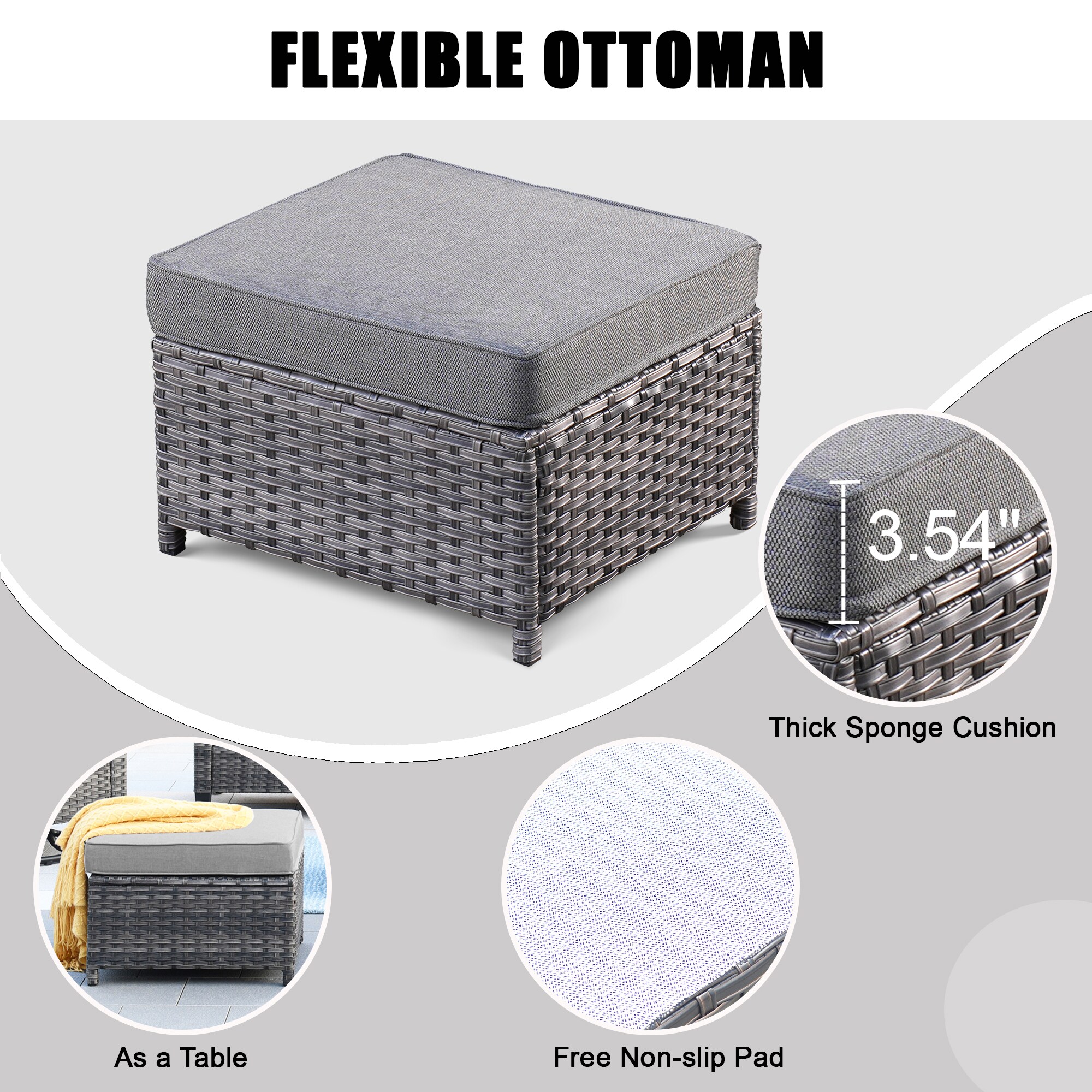 XIZZI XSQRC2174 Patio-Conversation-Sets - View #6