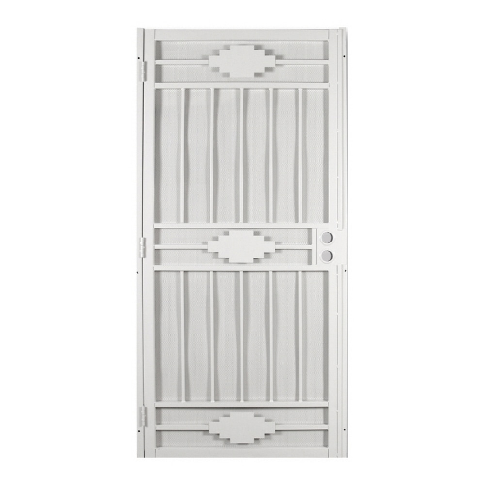 Gatehouse Cherokee 36-in X 81-in White Steel Surface Mount Security ...