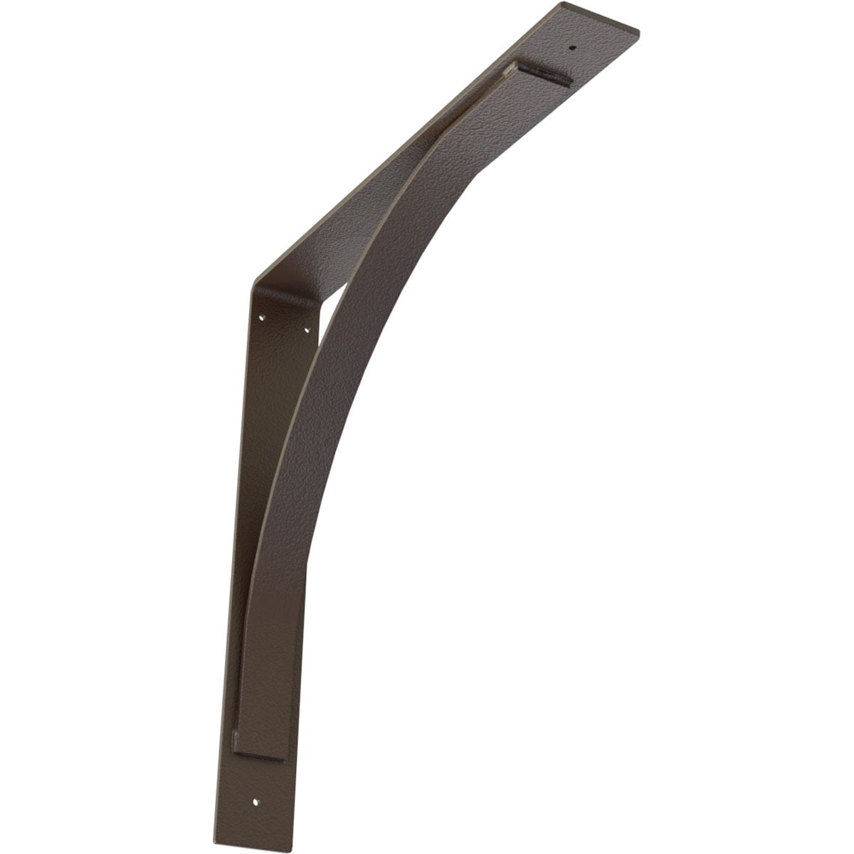 Ekena Millwork BKTM03X22X22MOHBR Morris Morris 22-in x 3-in x 22-in Brown Steel Mounting bracket