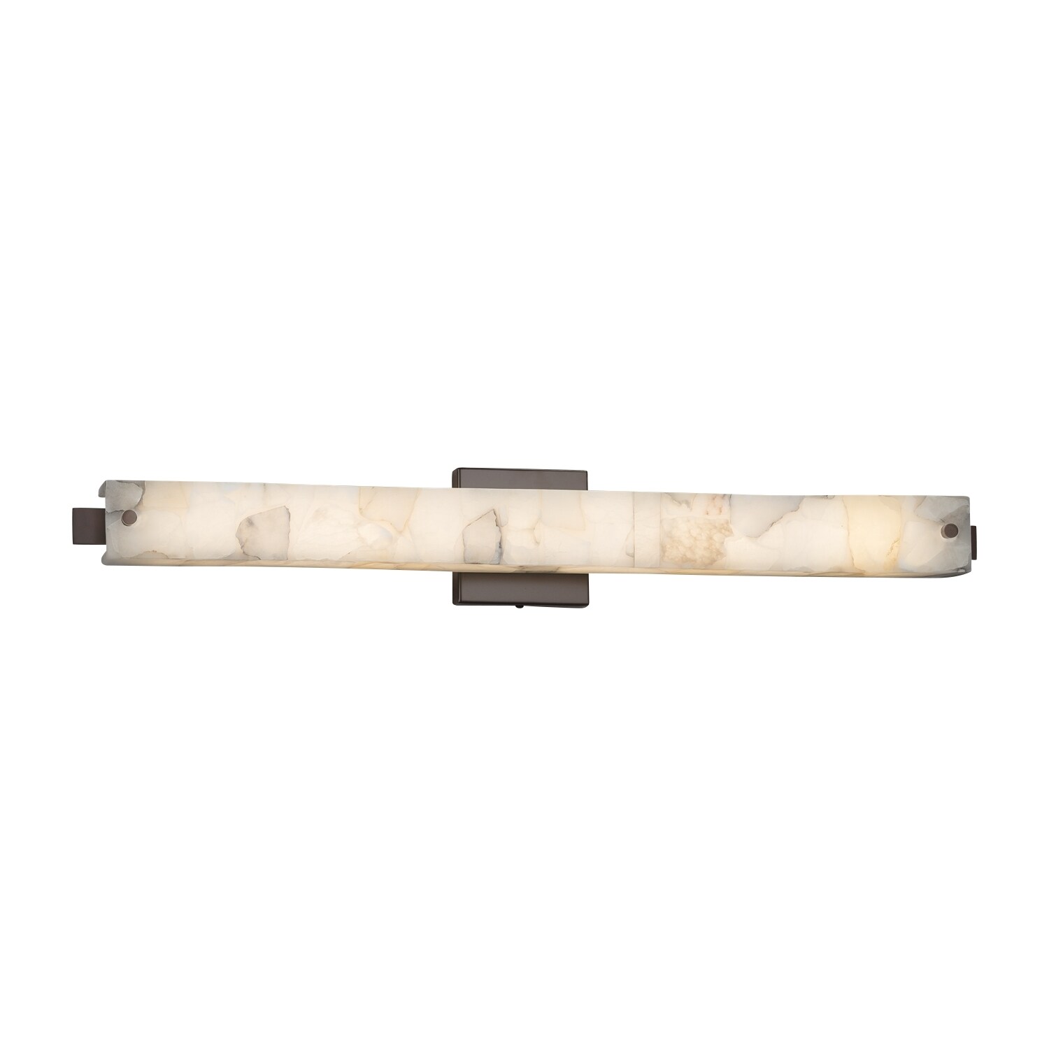 Justice Design Group ALR-8685-DBRZ Alabaster Rocks 30.5-in 1-Light Dark Bronze LED Transitional Vanity Light