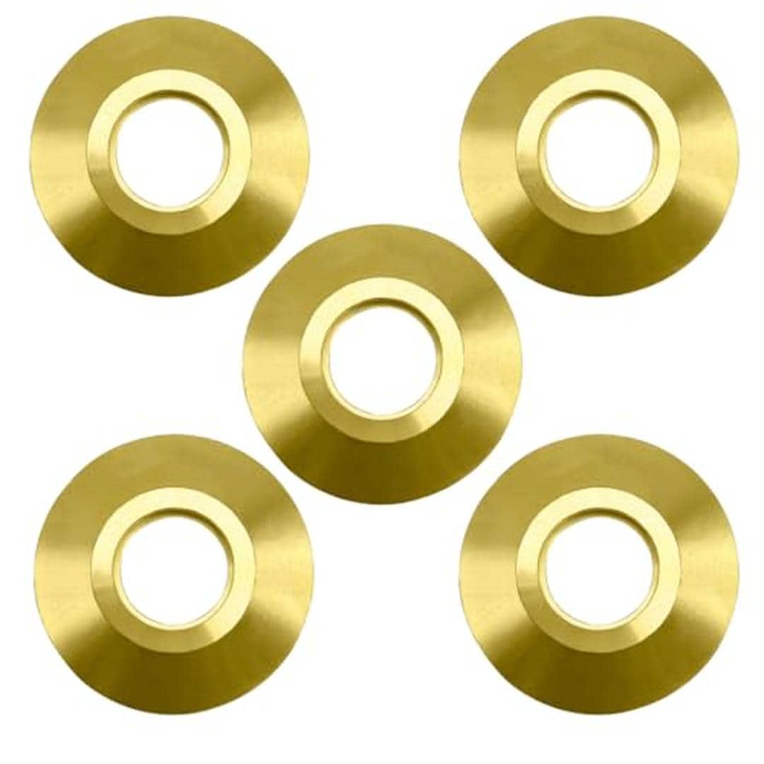 Poolzilla COLLAR-5PK 5 PCS Pool Safety Cover Brass Beauty Collar Disc Rings