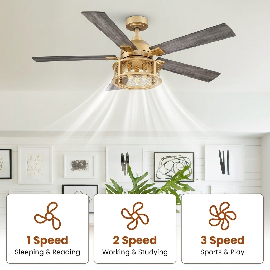 Parrot Uncle F6318GD110V Ceiling-Fans - View #9