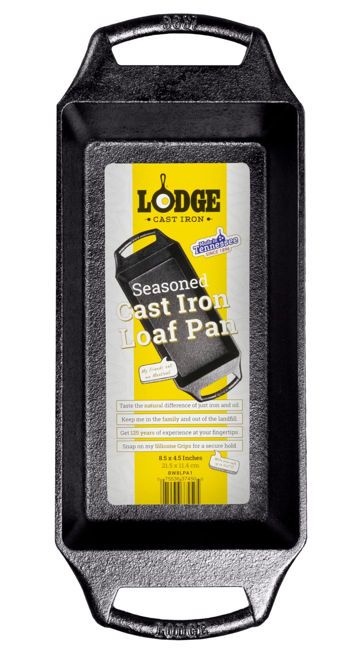 8.5 x 4.5 inch Seasoned Cast Iron Loaf Pan