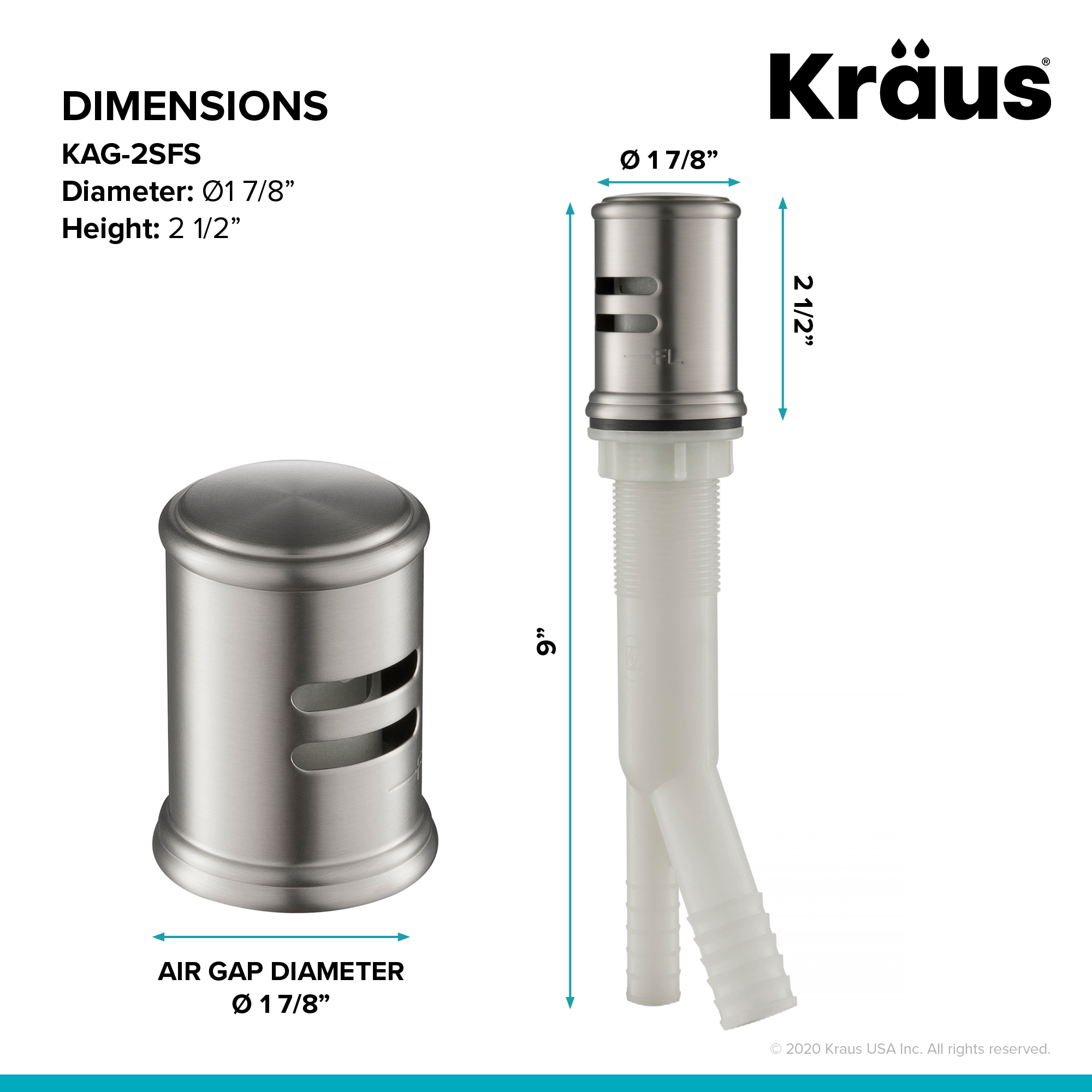 Kraus Metal Air Gap in the Air Gaps department at