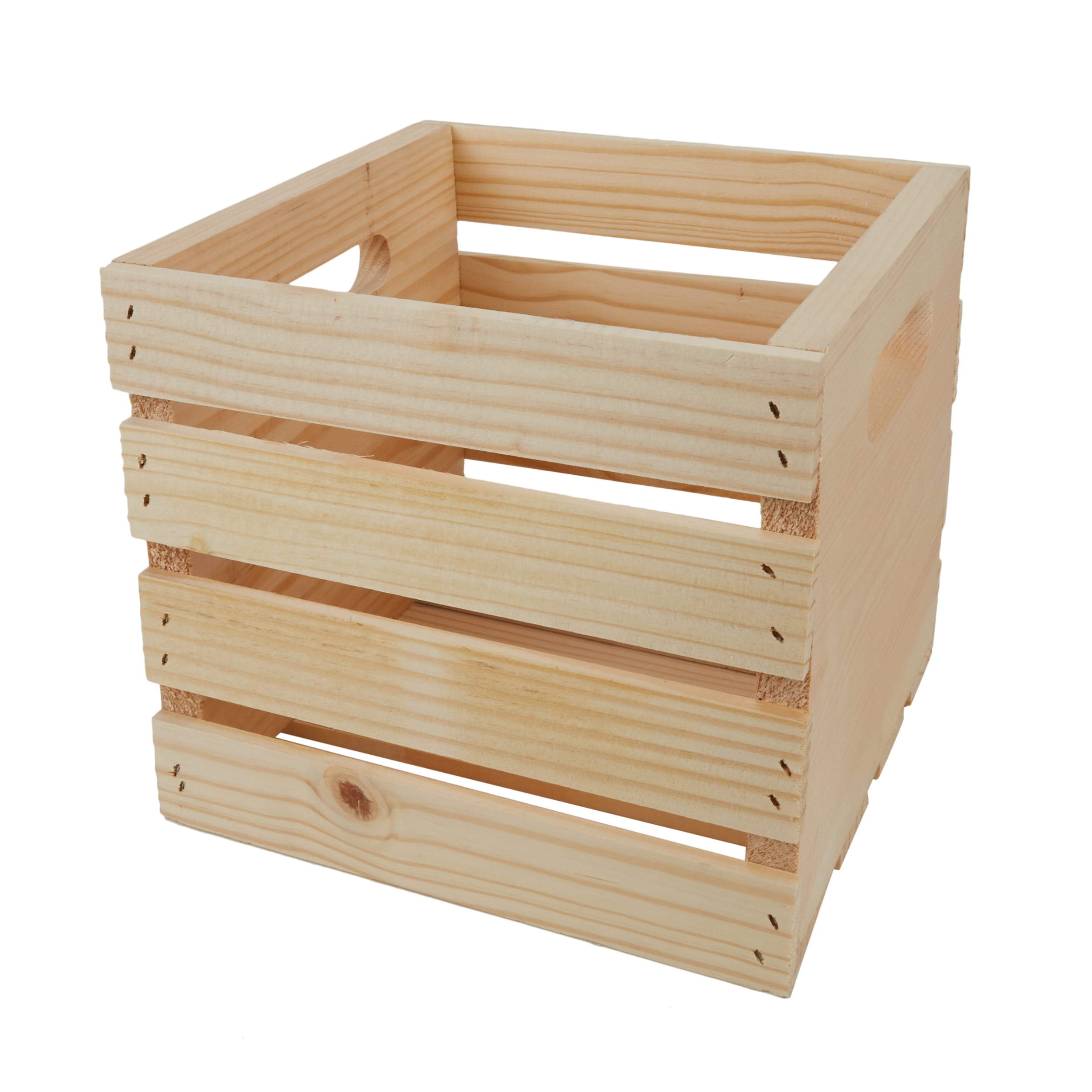 Wooden Crates, 14.5 X 9.4 X 5.9 Inch, Small Storage Boxes, Burnt